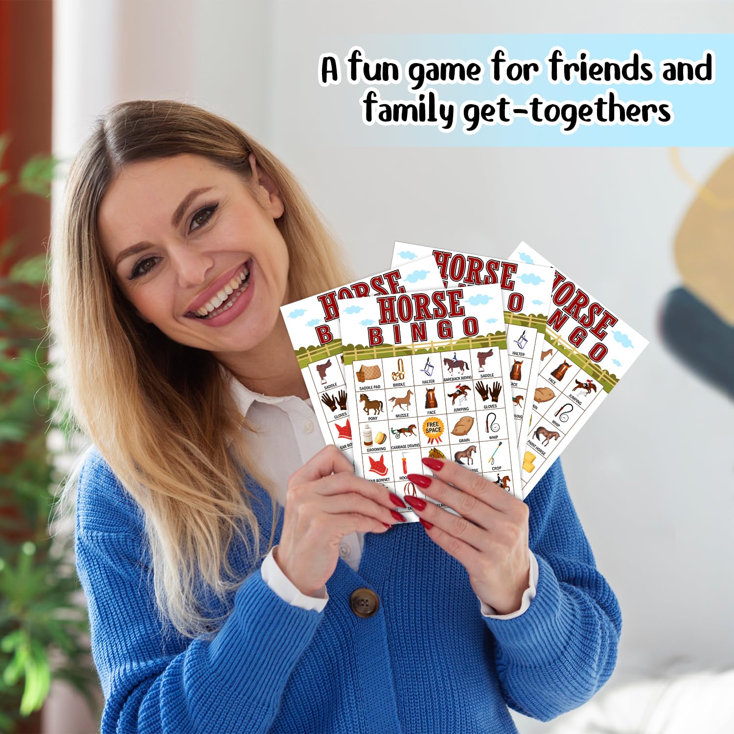 Carte Da Bingo A Tema Cowboy – Set Per 24 Giocatori Con Cartelle 12,7x17,8 Cm, Gettoni E Biglietti – Ideale Per Feste A Tema Occidentale, Compleanni Adulti, Riunioni Di Famiglia