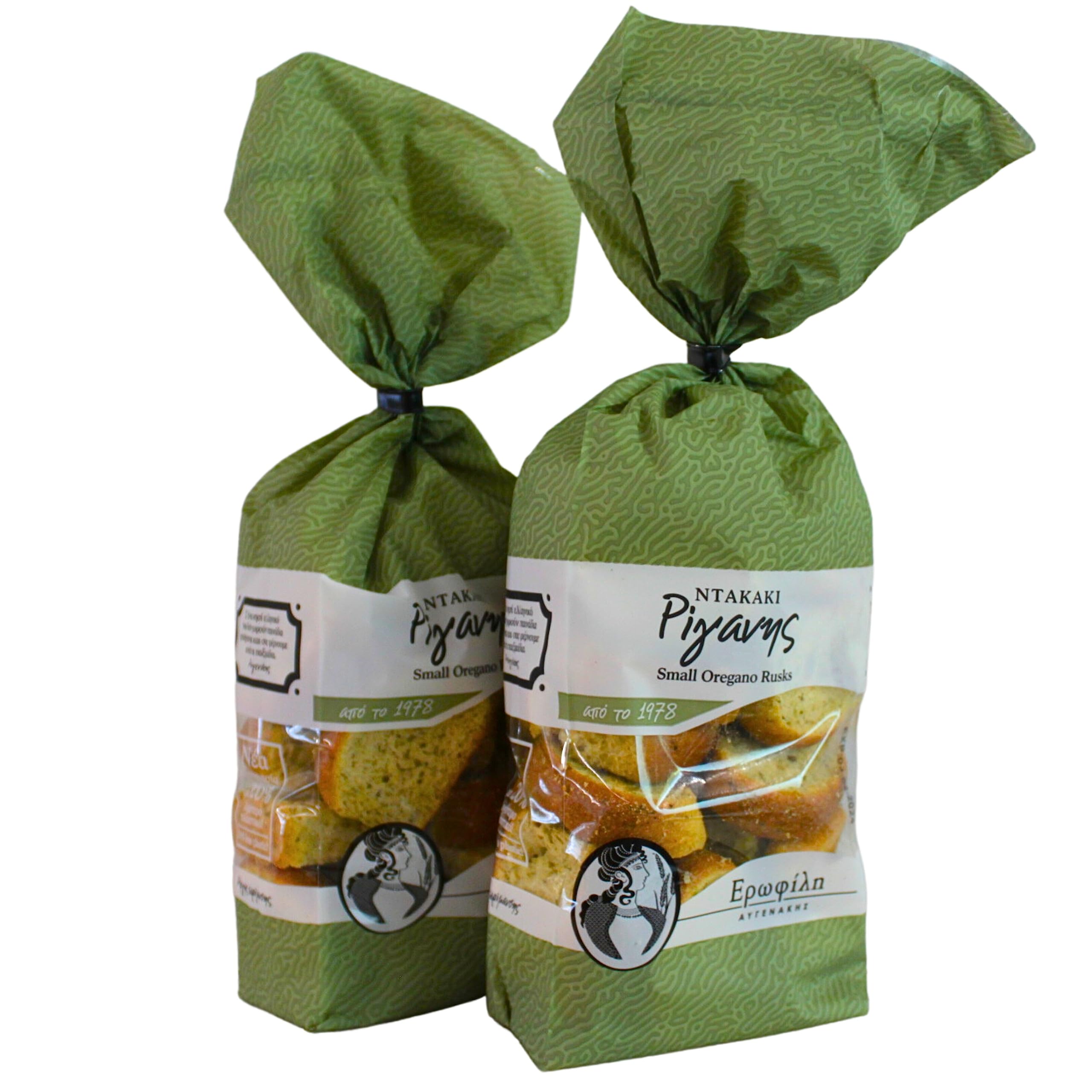 Erofili Galletas Tradicionales de Creta con Orégano | Biscotes Griegos Artesanales de Creta | Receta Familiar desde 1978 | Sin Conservantes