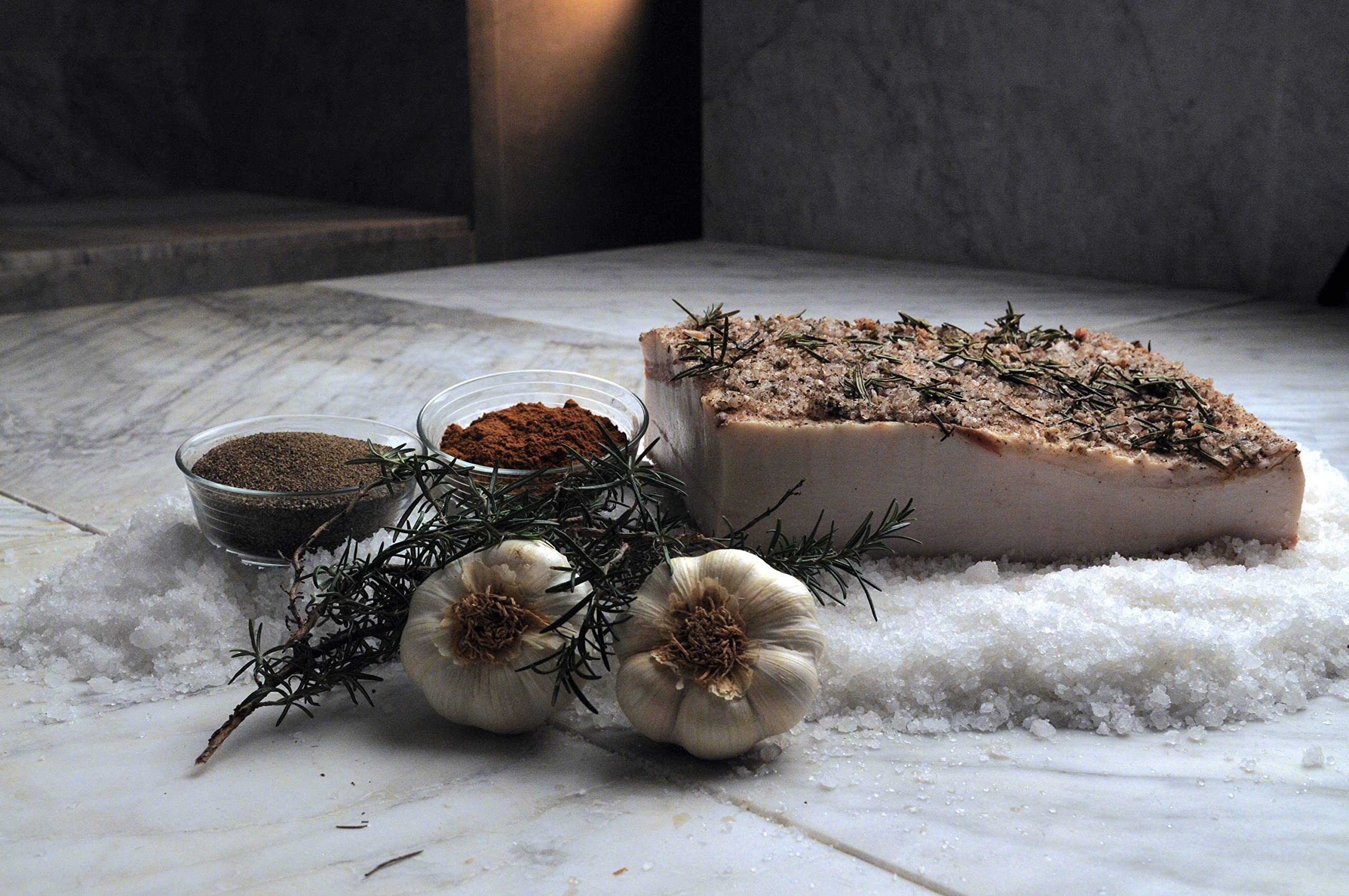 Mafalda Lardo di Colonnata IGP. Réserve spéciale. Affiné 8+ mois. 300 g