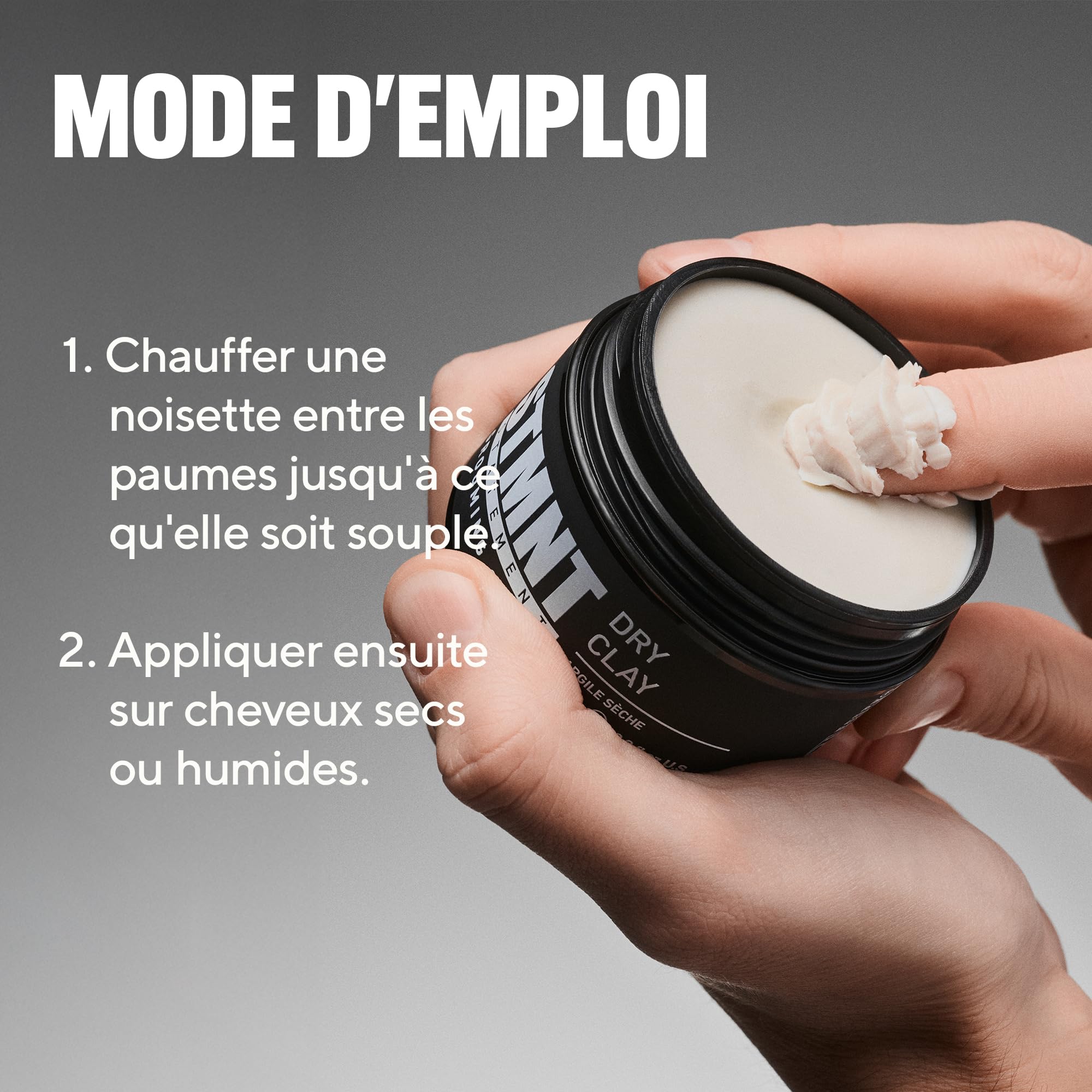 STMNT STATEMENT GROOMING GOODS Argile sèche - Finition extra mate - Très forte tenue - Facile à laver - Non gras