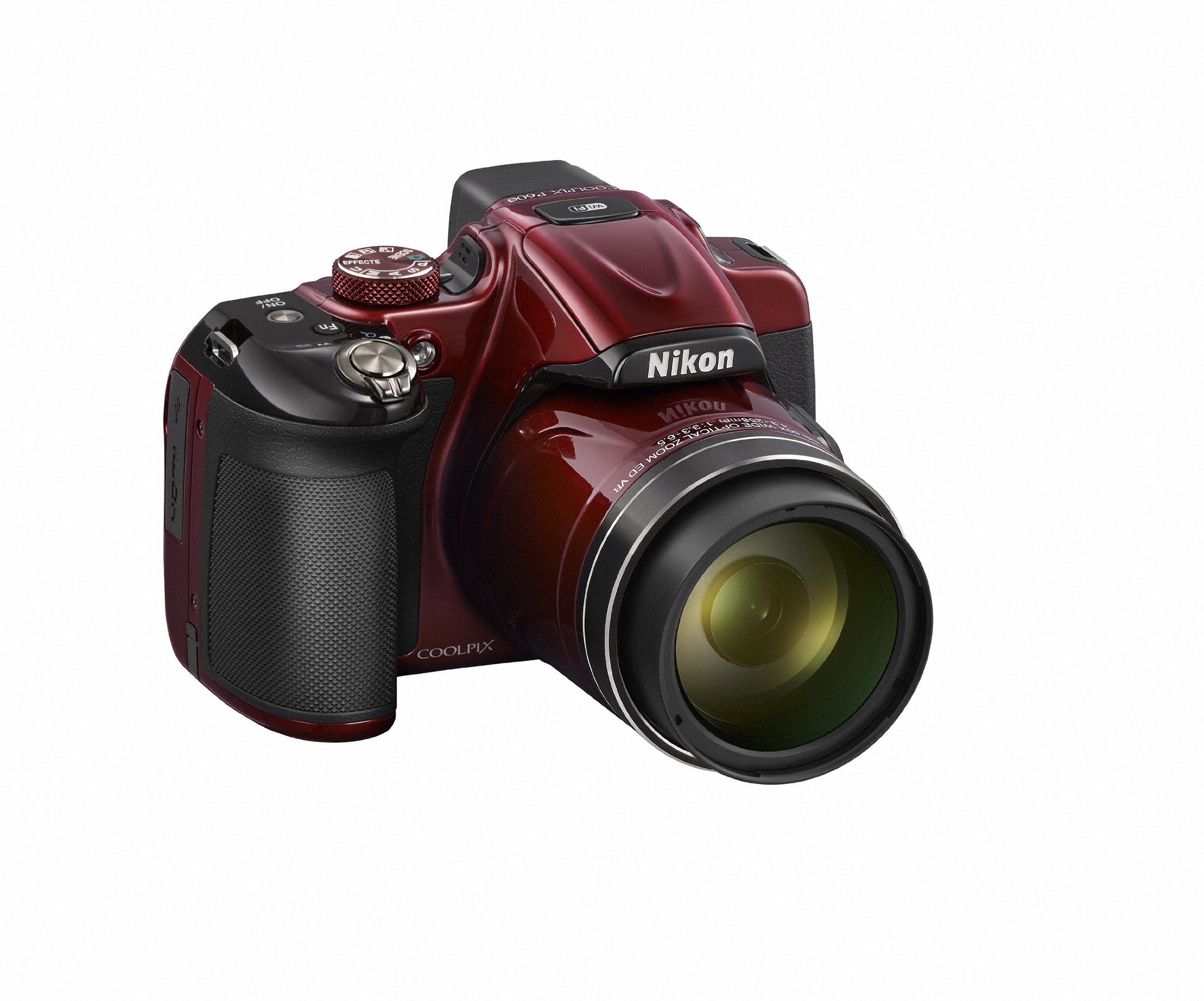 Amazon | Nikon デジタルカメラ P600 光学60倍 1600万画素 レッド 