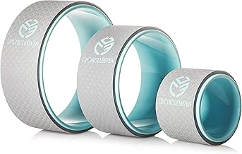 UpCircleSeven Yoga Wheel Set - Strongest & Most Comfortable Dharma Yoga Prop Wheel, 3 Pack for Back Pain and Stretching (12, 10, 6 inch) - coolthings.us