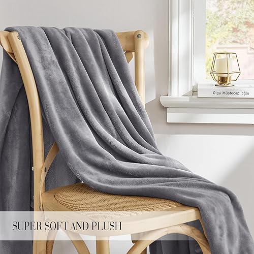 Miniatura 2 de RYB HOME - Manta de vellón suave, liviana, térmica y mullida para sofá, cama, sofá cama, viajes o campamentos, tamaño Queen de 90 pulgadas de ancho