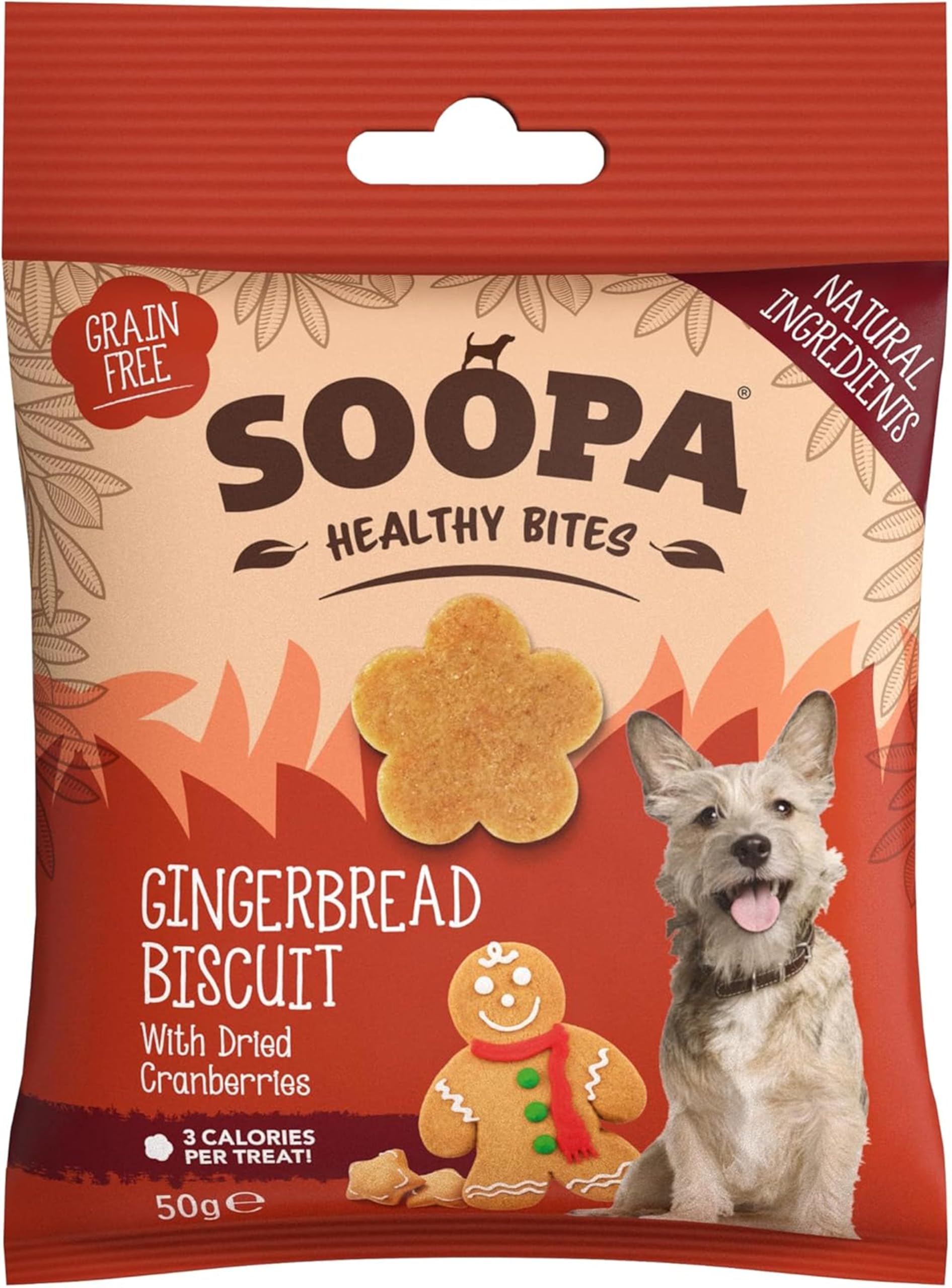 Soopa Gingerbread Latte Dog Treats - 50G