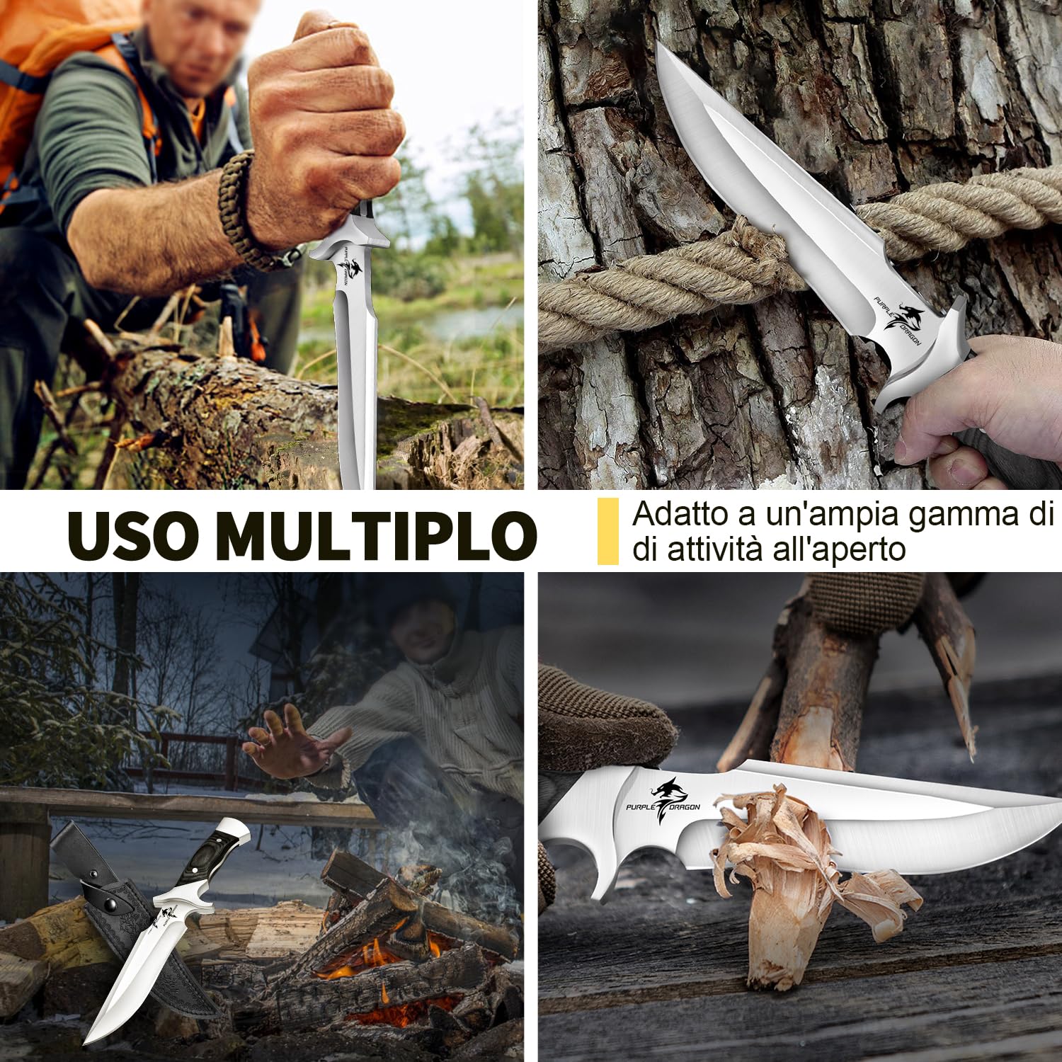 Purple Dragon Großes Messer Outdoor Messer Survival