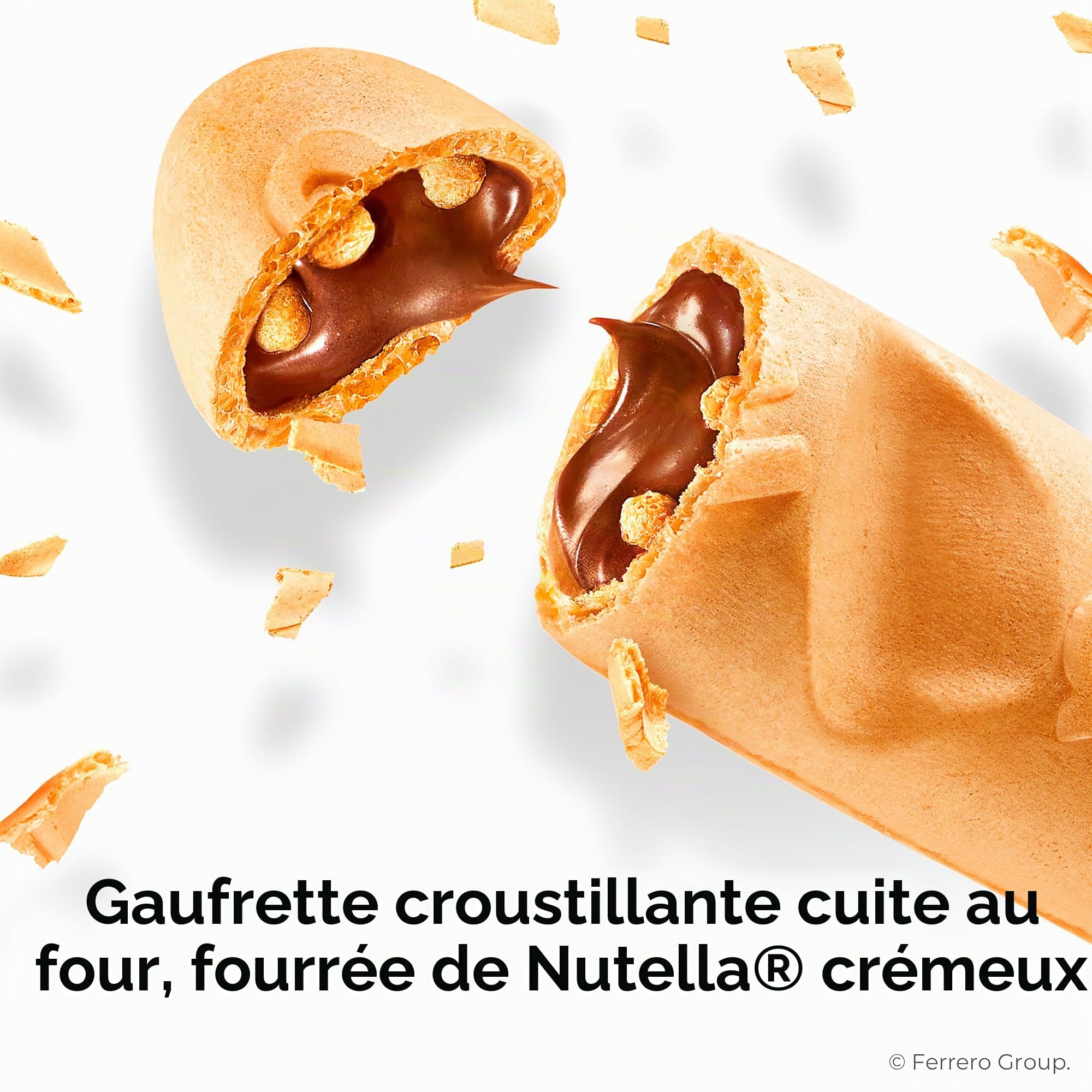Nutella B-Ready Lot de 16 paquets de barres de pâte à tartiner noisette, 44