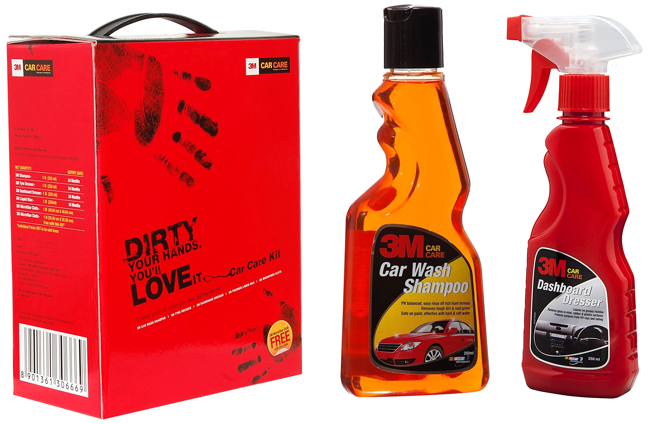 3M Small Car Care Kit&3M Car Care Car Wash Shampoo, 250ml&3M IA260166359 Auto Specialty Dashboard Dresser (250 ml)-image-15