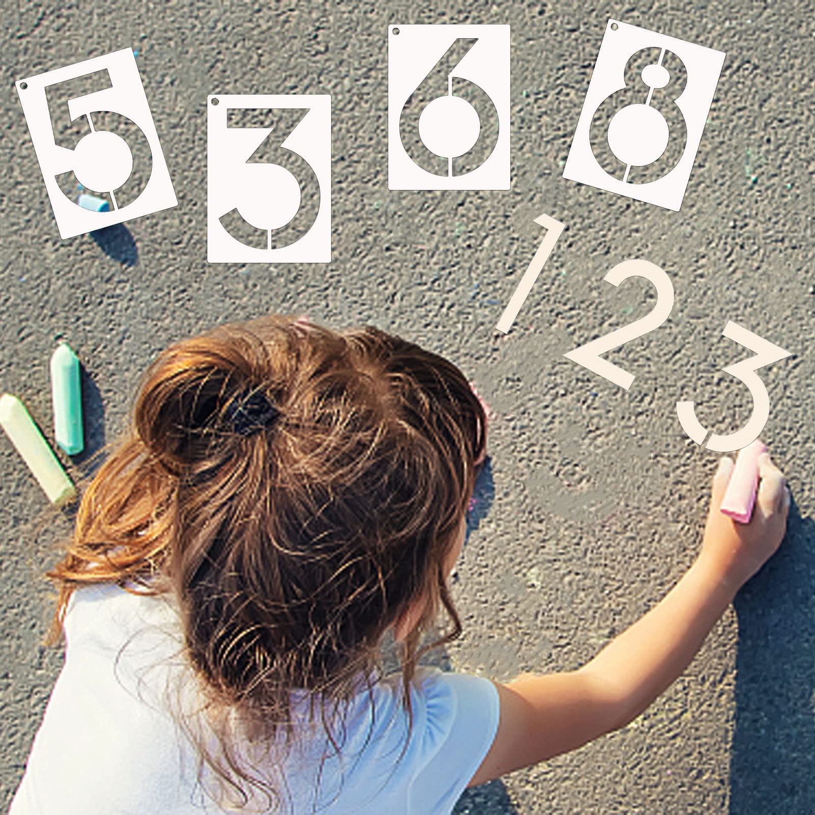 6 Inch Nuber Stencils Set 0-9 Address Nuber Stencil Teplates