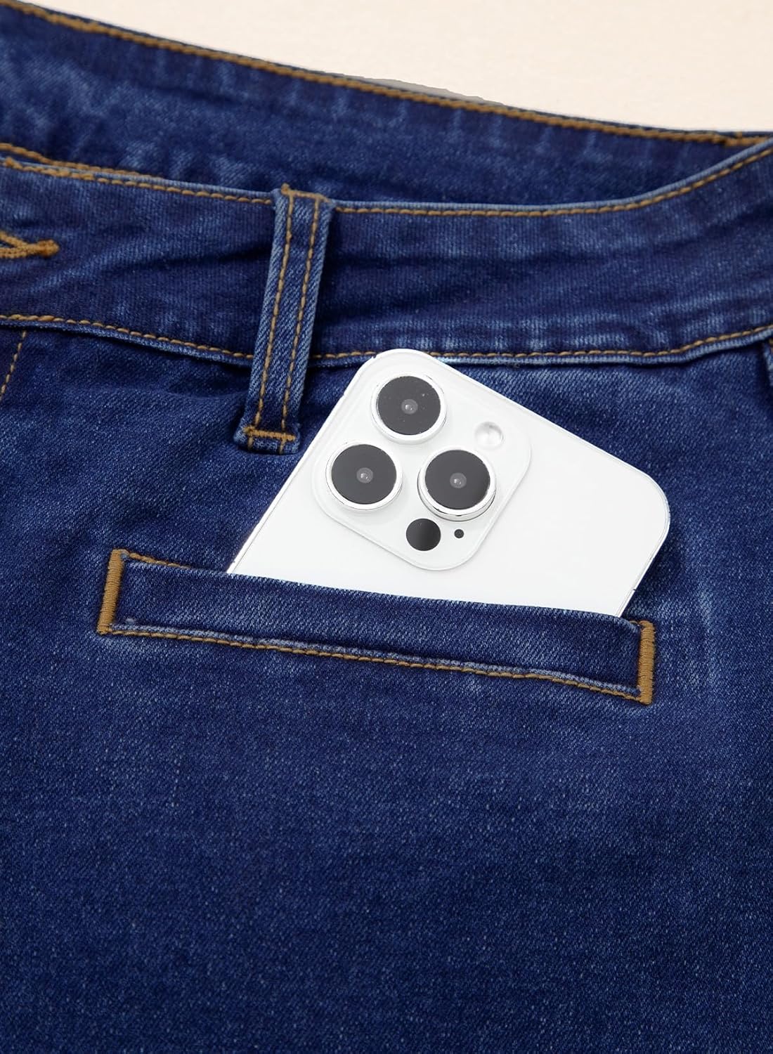 Sidefeel Women's Capri Jeans High Waist Stretchy Skinny Jeans Casual Summer Trendy Cropped Pants with Welt Pockets - Image 5