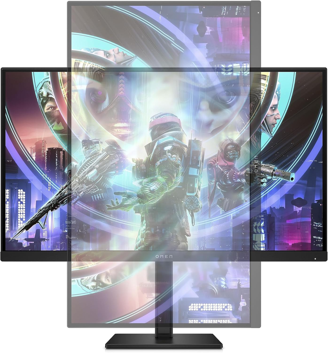 HP - Gaming OMEN 27qs Monitor da 27 Pollici, Pannello IPS da 16:9 QHD da 240 Hz, 1 ms, Display HDR 400, Antiriflesso, 400 Nits, AMD FreeSync, NVIDIA G-SYNC, VESA 100x100 mm, HDMI 2.0, USB-A e B, Nero