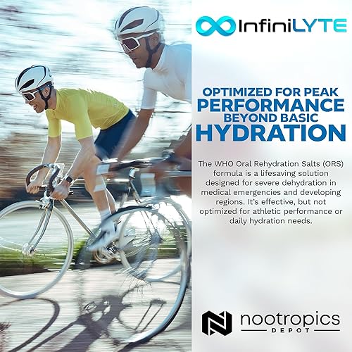 Miniatura 5 de Nootropics Depot InfiniLYTE  Polvo de electrolitos optimizado  Apto para dietas cetogénicas, veganas, sin OMG y sin azúcar, sin sabor, 30 porciones