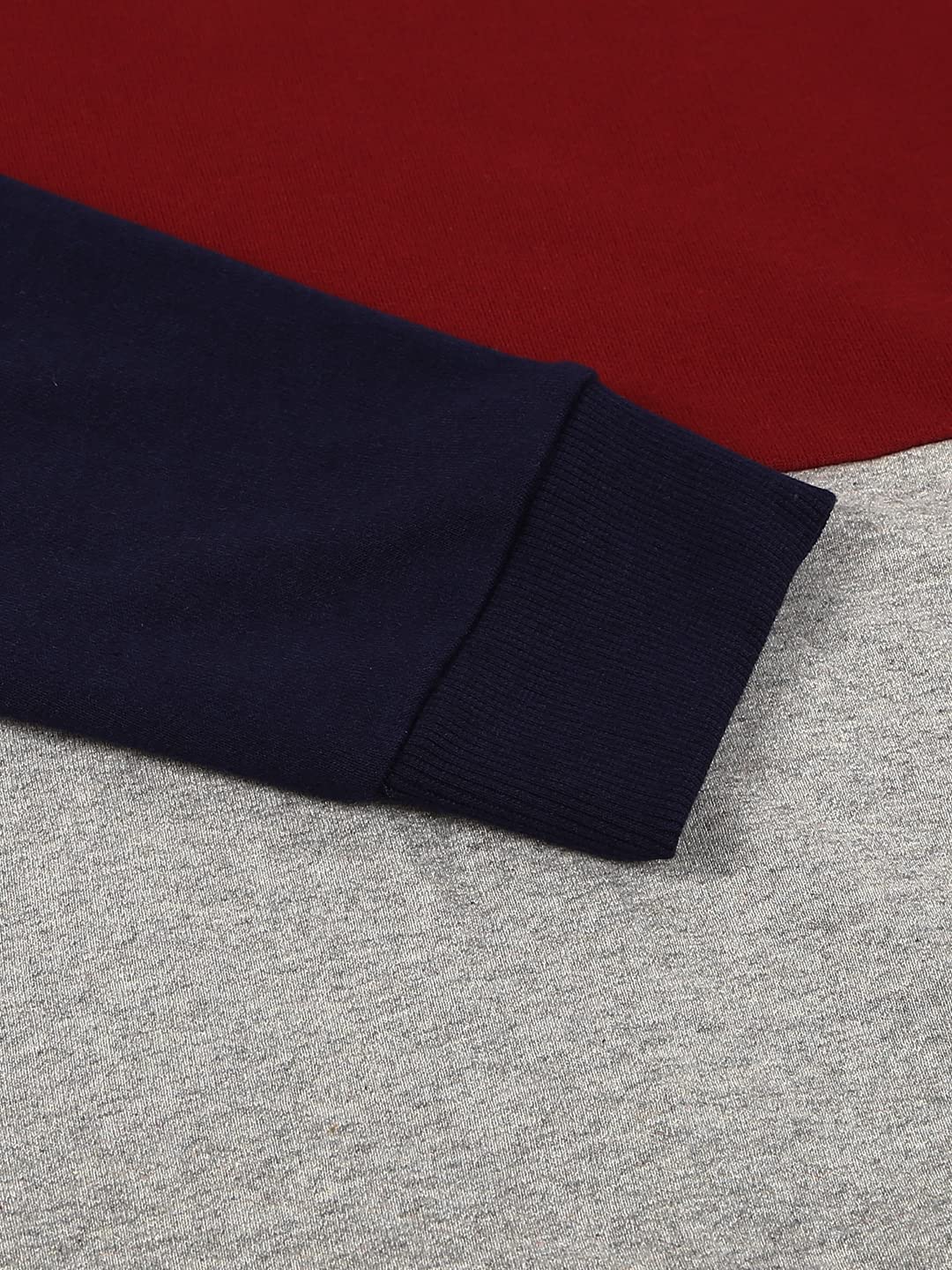 Dennis Lingo Męska bluza z mieszanej tkaniny bawełnianej, pełne rękawy, bluza z blokiem kolorów, normalne dopasowanie, okrągły dekolt i lekka, luźna odzież zimowa dla mężczyzn