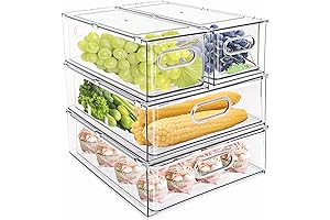MineSign 4 Pack Refrigerator Organizer Drawers