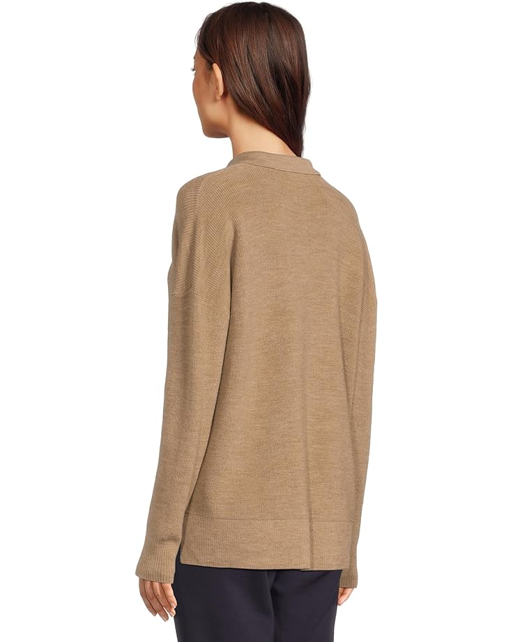 Eileen Fisher Merino Classic Collar Henley Sweater - #3 of 5