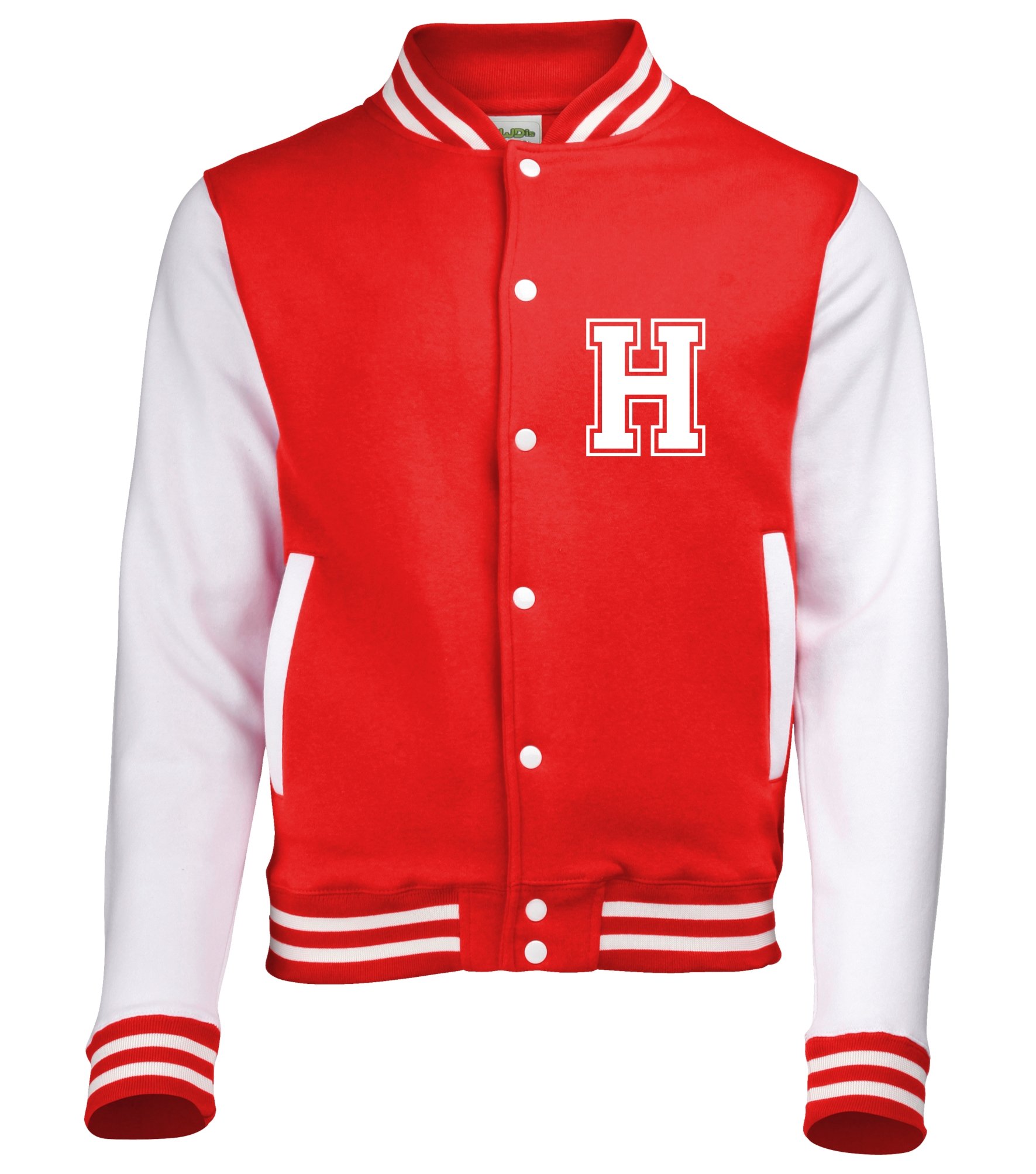Edward Sinclair Red & White Sleeves 7-8Yrs Varsity Jacket With Initial Only