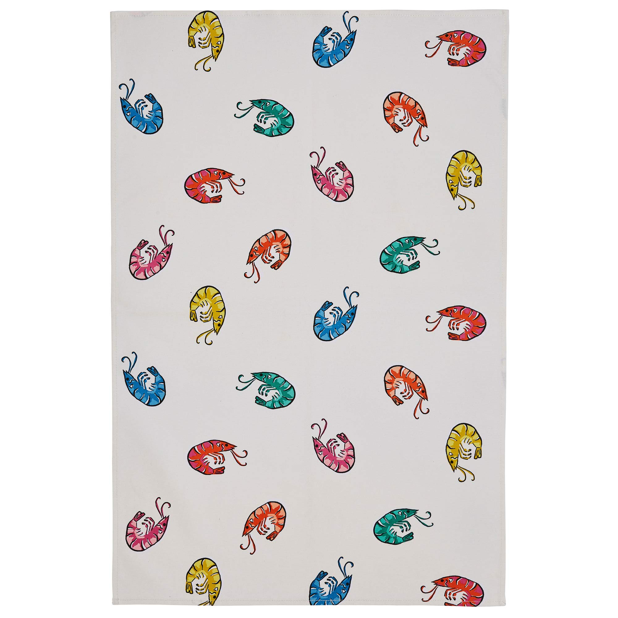 Ulster Weavers Multicolour Cotton Tea Towel - Shrimps (100% Cotton)