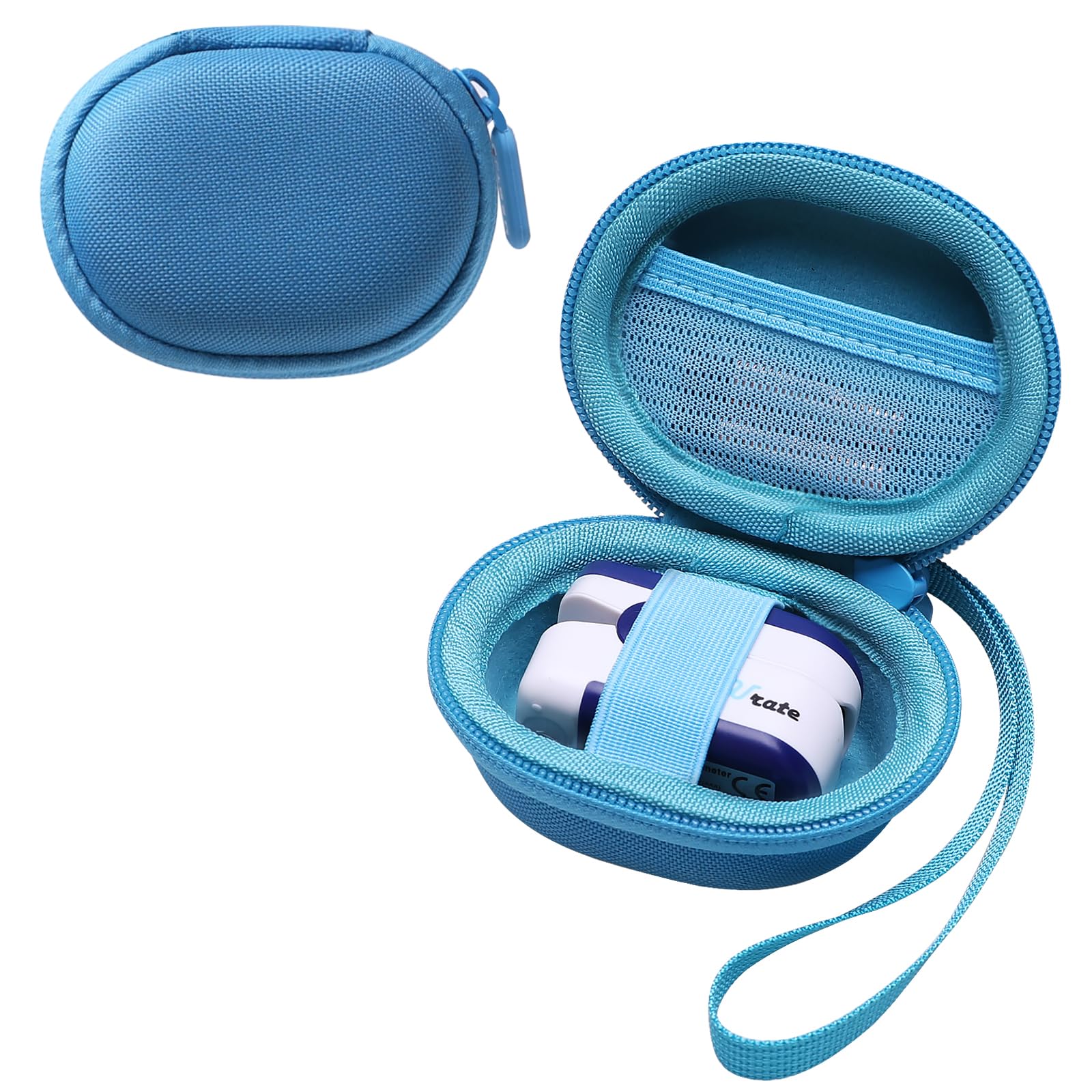 L LTGEM Peacock Blue Pulse Oximeter Case for Zacurate, Innovo, Vibeat, iHealth, Santamedical, Children Fingertip Pulse Oximeter Blood Oxygen Saturation Monitor (Case Only)-picture-15
