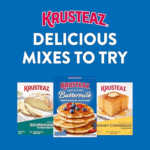 Miniatura 11 de Krusteaz Mezcla ligera y esponjosa para panqueques, sin sabores artificiales, colores o conservantes, suero de leche, 32 onzas (paquete de 12)