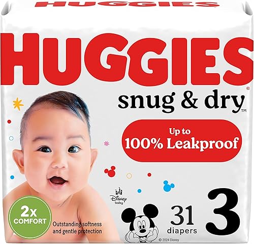 Miniatura 61 de Huggies Pañales de tamaño 4, pañales para bebé Snug & Dry, talla 4 (22-37 libras), 30 unidades, el embalaje puede variar