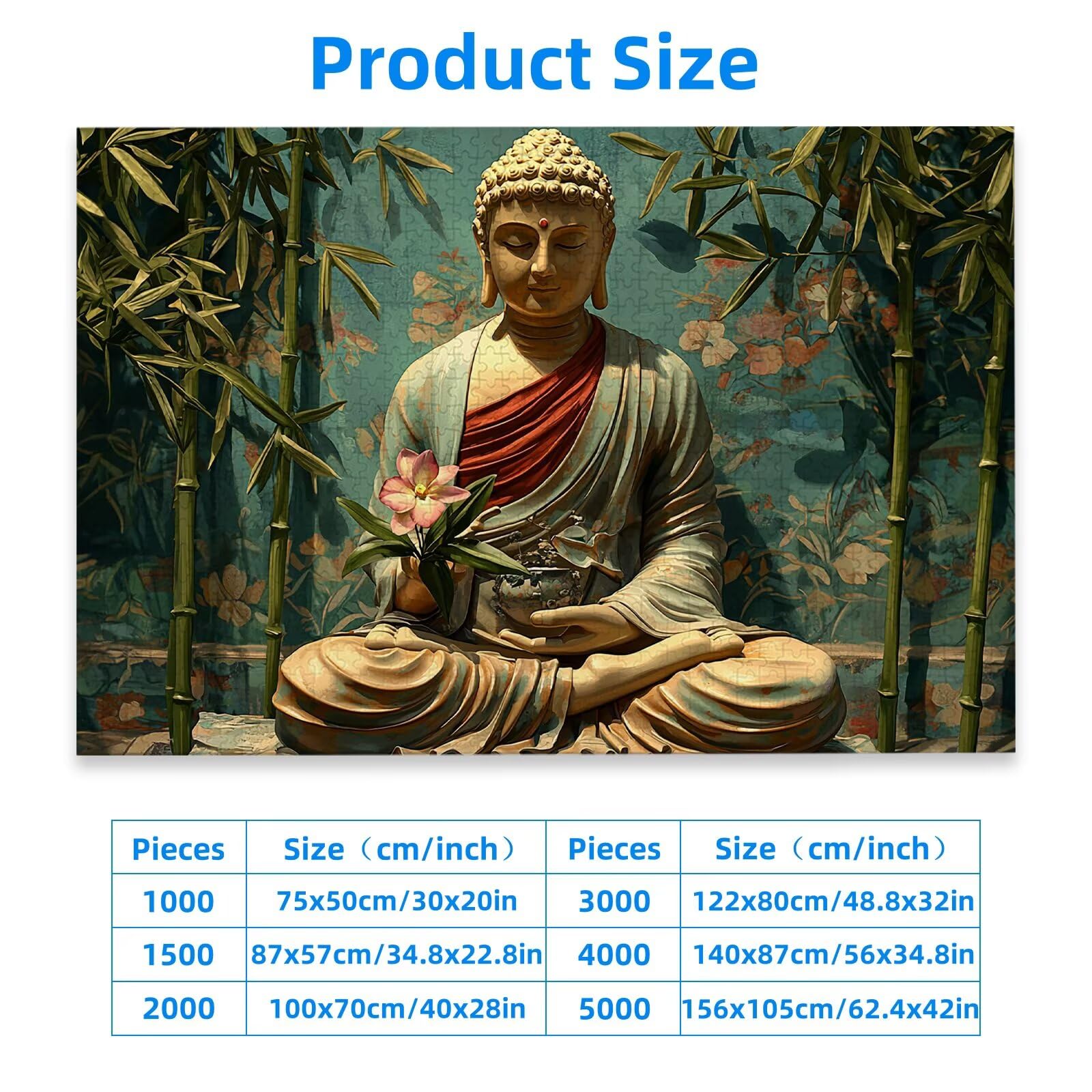Puzzle 2000 sztuk Zen, Puzzle Statua 2000 sztuk dla dorosłych i nastolatków, drewniane puzzle z wykwintnym opakowaniem, rodzinne gry edukacyjne, dekoracje domu, prezent dla dorosłych-2011