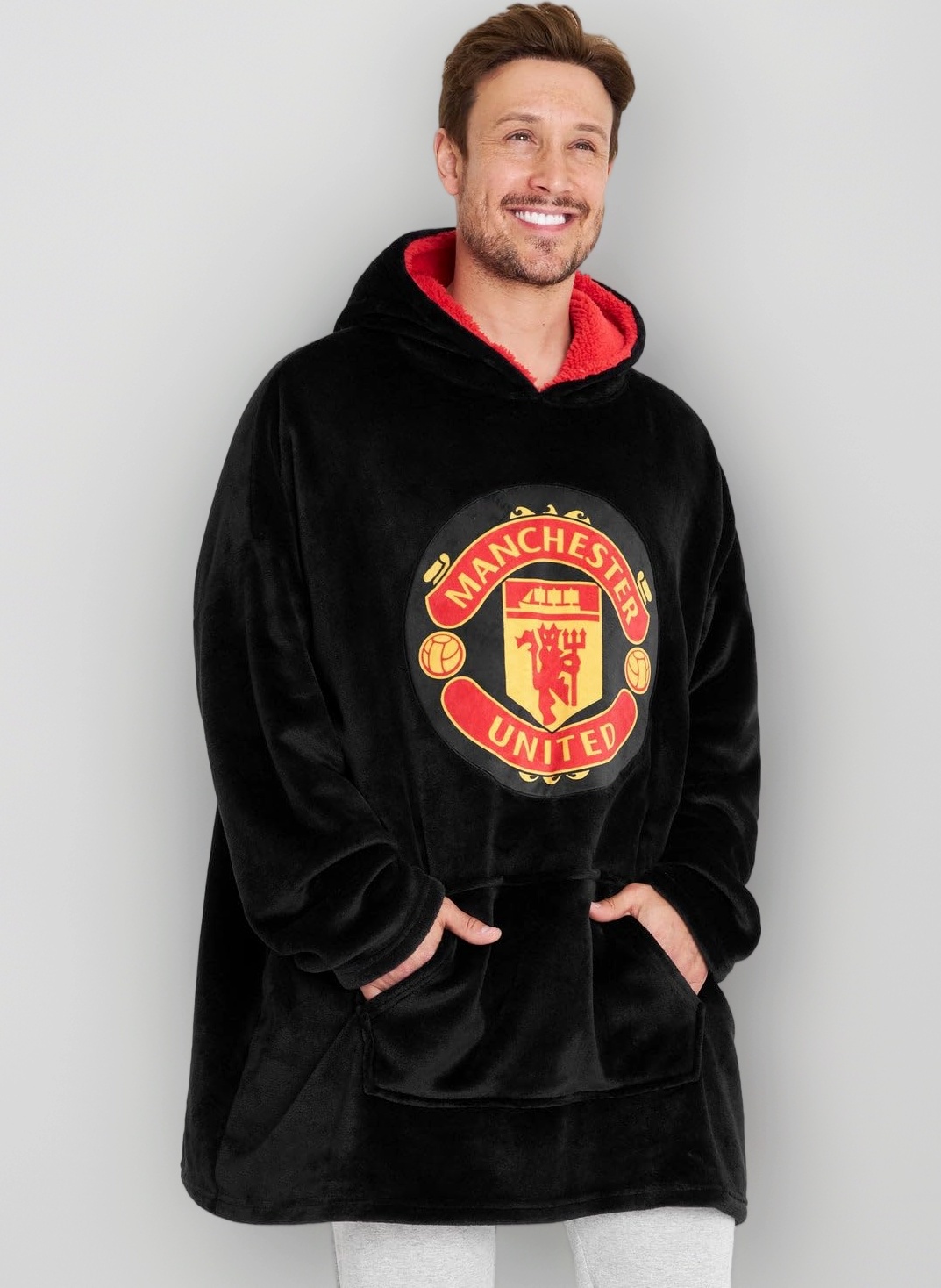 Oversized Hoodie Blanket For Men, Man U Football Gifts