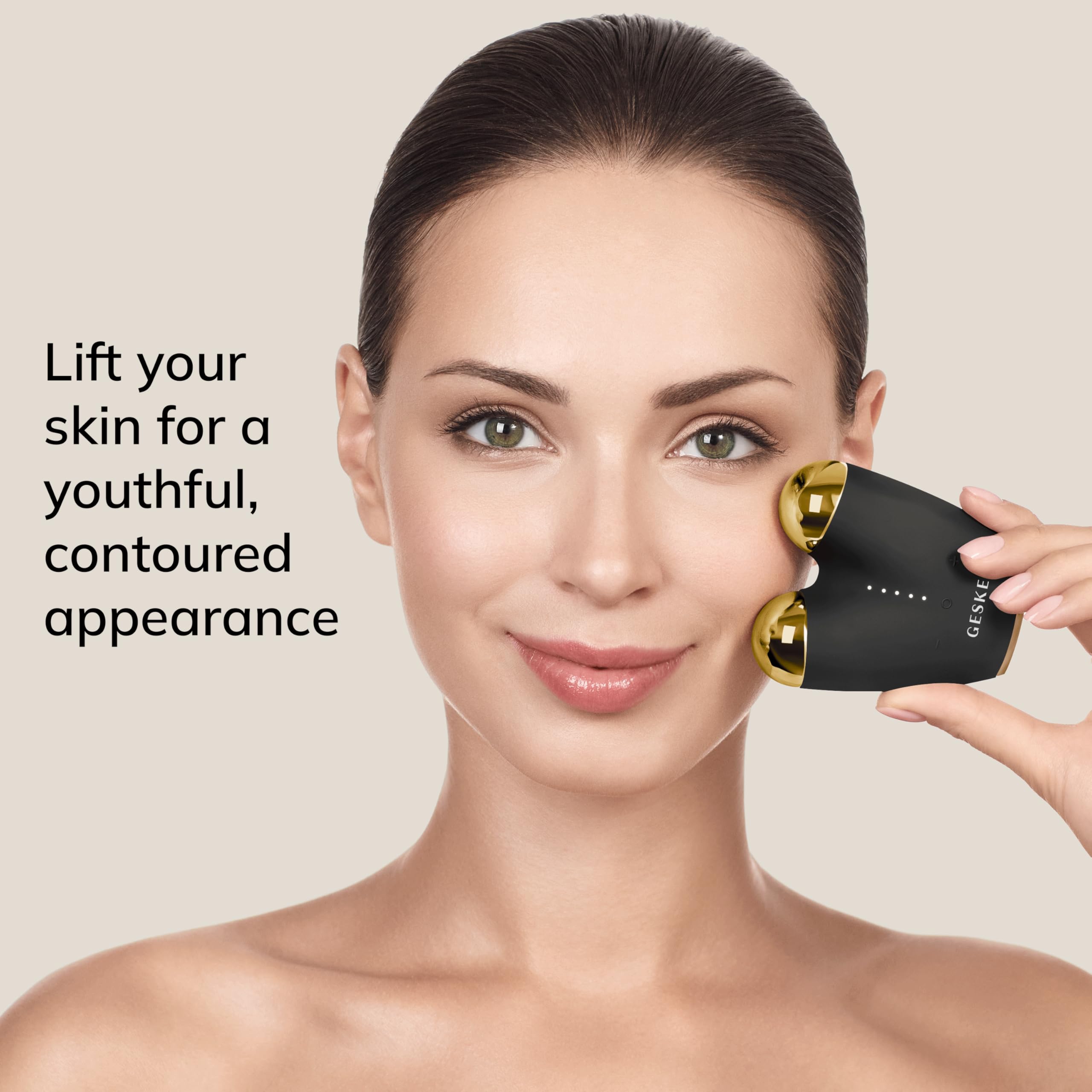 GESKE Set | MicroCurrent Face Lifter 6-in-1 + Gel Detergente Facciale