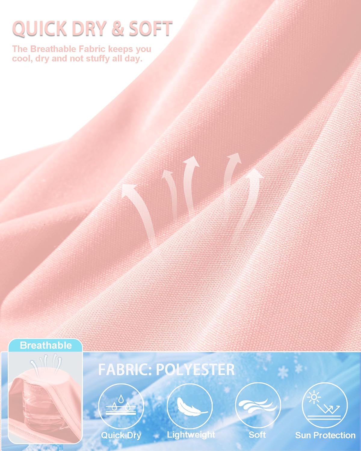 Women's Short Sleeve T-Shirts UPF 50+ UV Protection Quick Dry Shirts for Workout Hiking Running Rash Guard Tops - Image 6