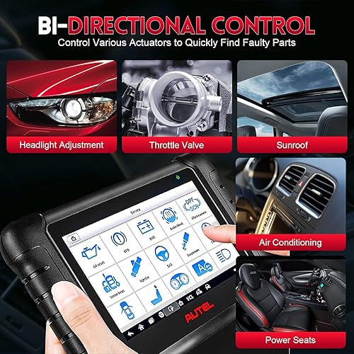 Vista 2 de Autel MK808Z-BT con 195$ Autel BT506: Versión 2024 MK808BT Pro Escáner bidireccional con 28 servicios, analizador de batería de automóvil