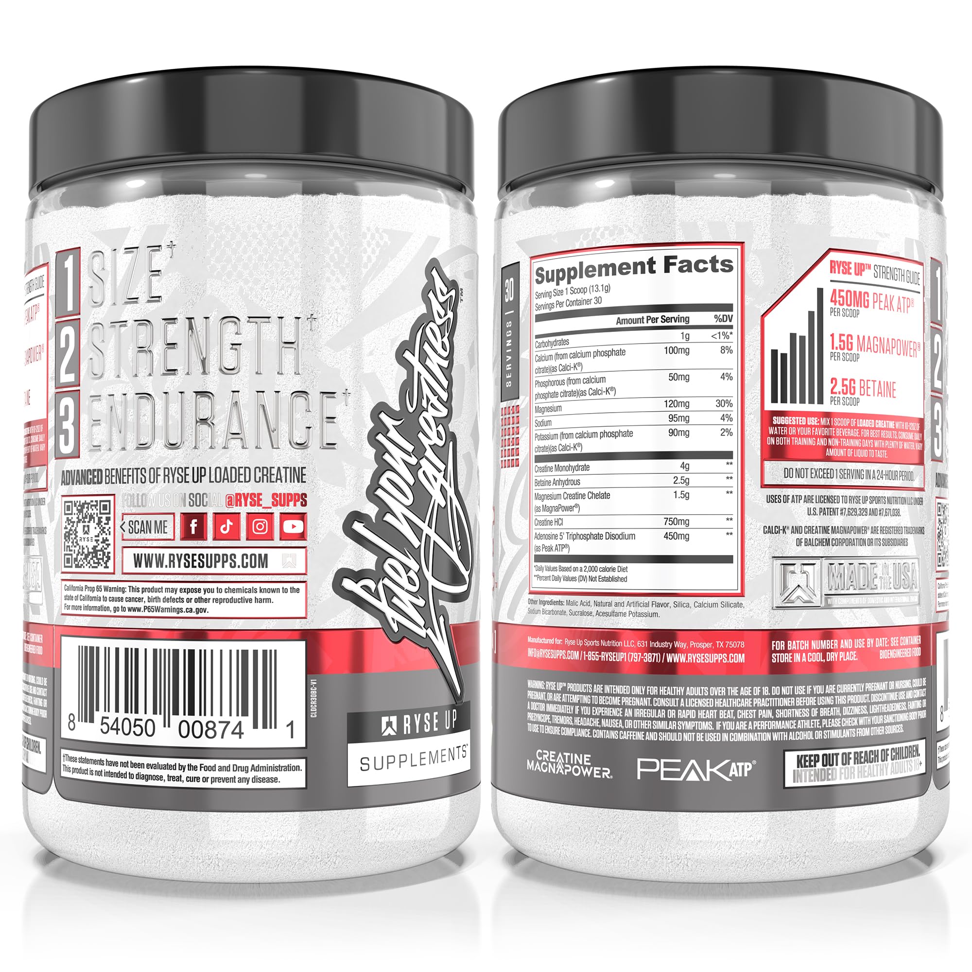 RYSE Loaded Creatine (30 Serv) Baja Cooler - Kreatyna - Creatine-Mix