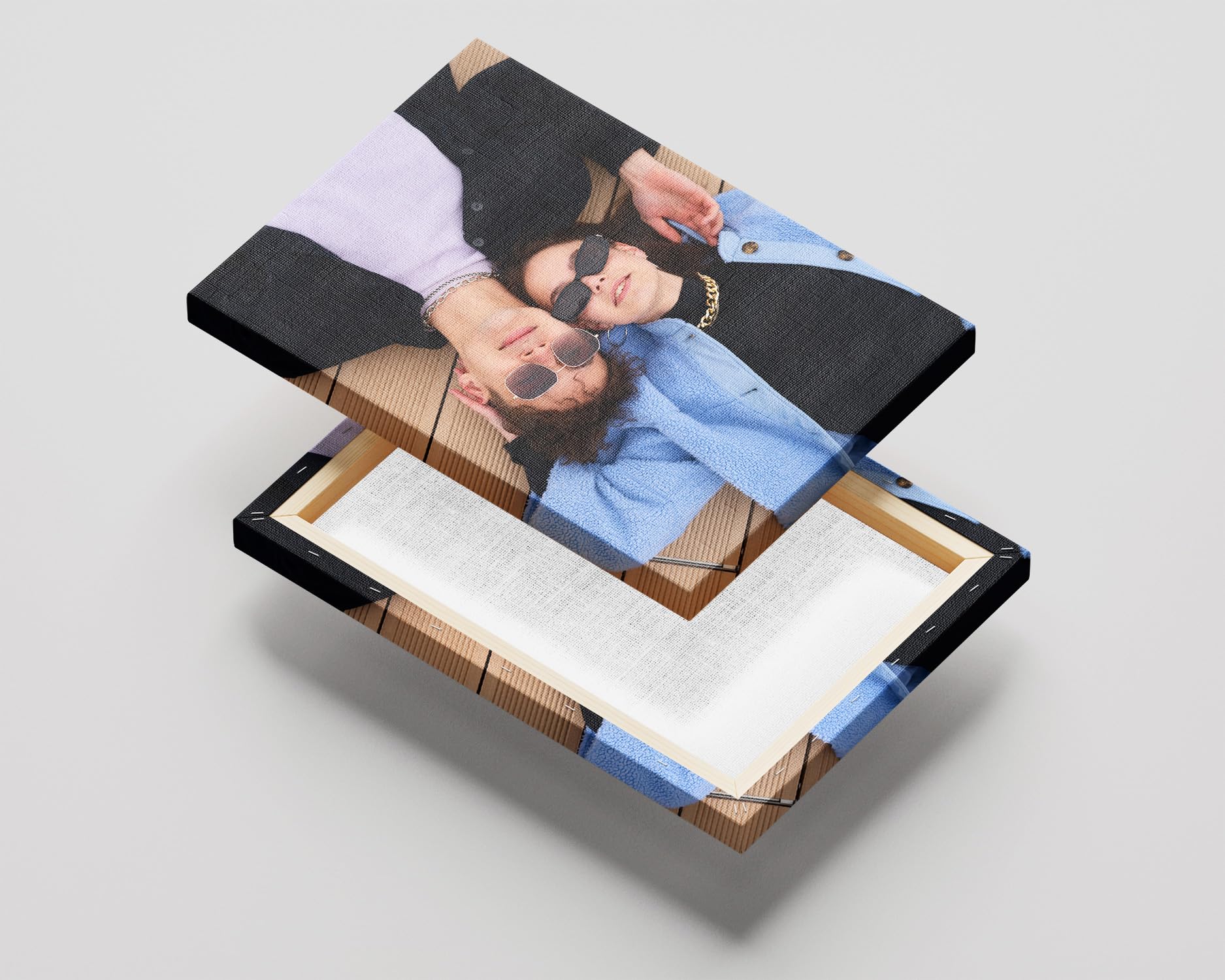 Cuadro Personalizado con tu Foto - 20 Tamaños Disponibles - 90x60 cm - Foto Lienzo sobre Bastidor de Madera