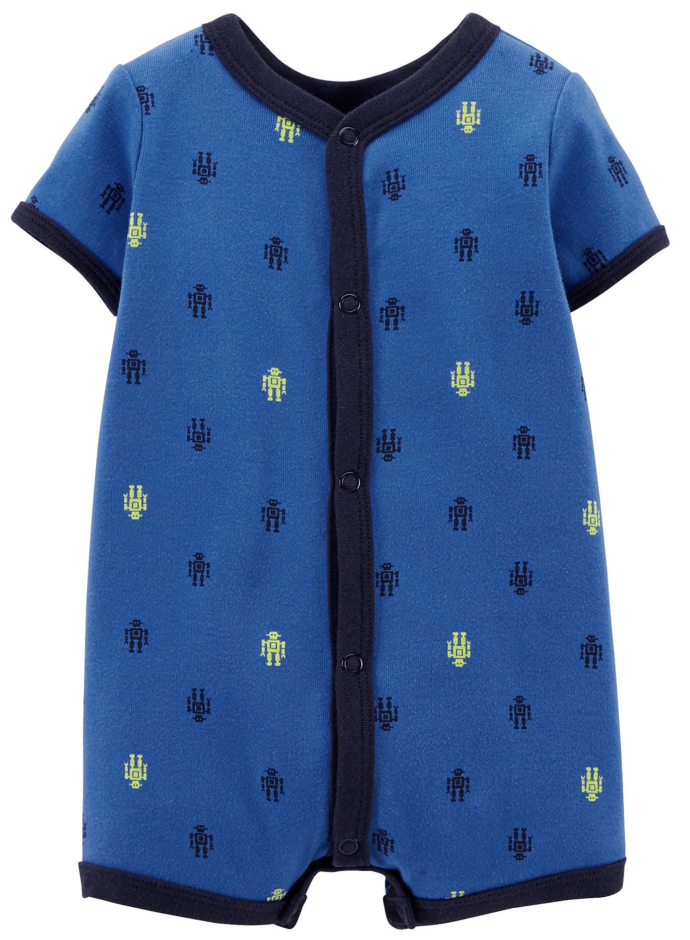 Romper Carter's garçon 3 mois pyjama d'été imprimé robot en coton