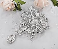 Vista 6 de Gyn&Joy Broche para mujer, 5 pulgadas, con diamantes de imitación de cristal transparente