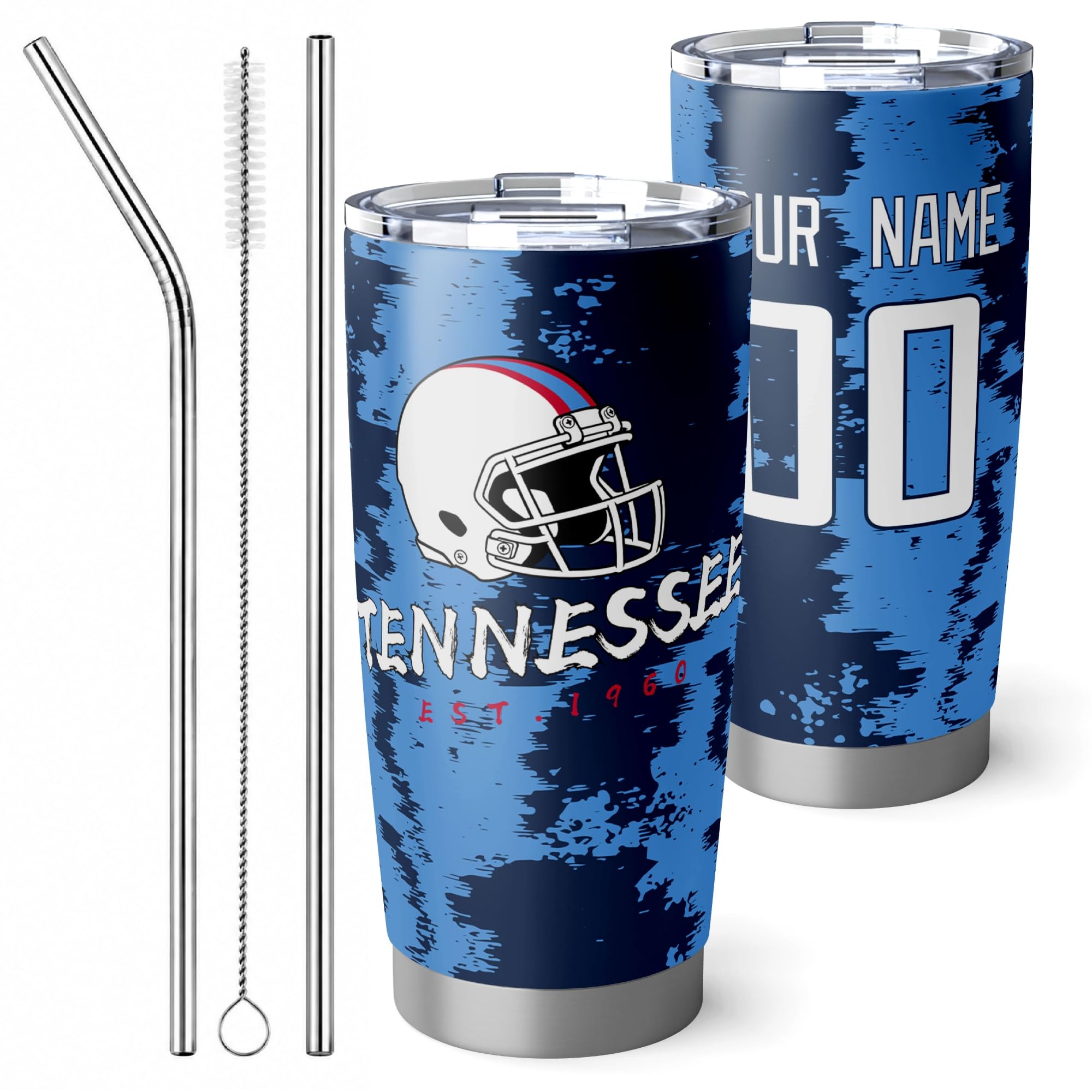 ANTKING Tennessee Tumbler 20oz Travel Mug Custom Number Name Gifts
