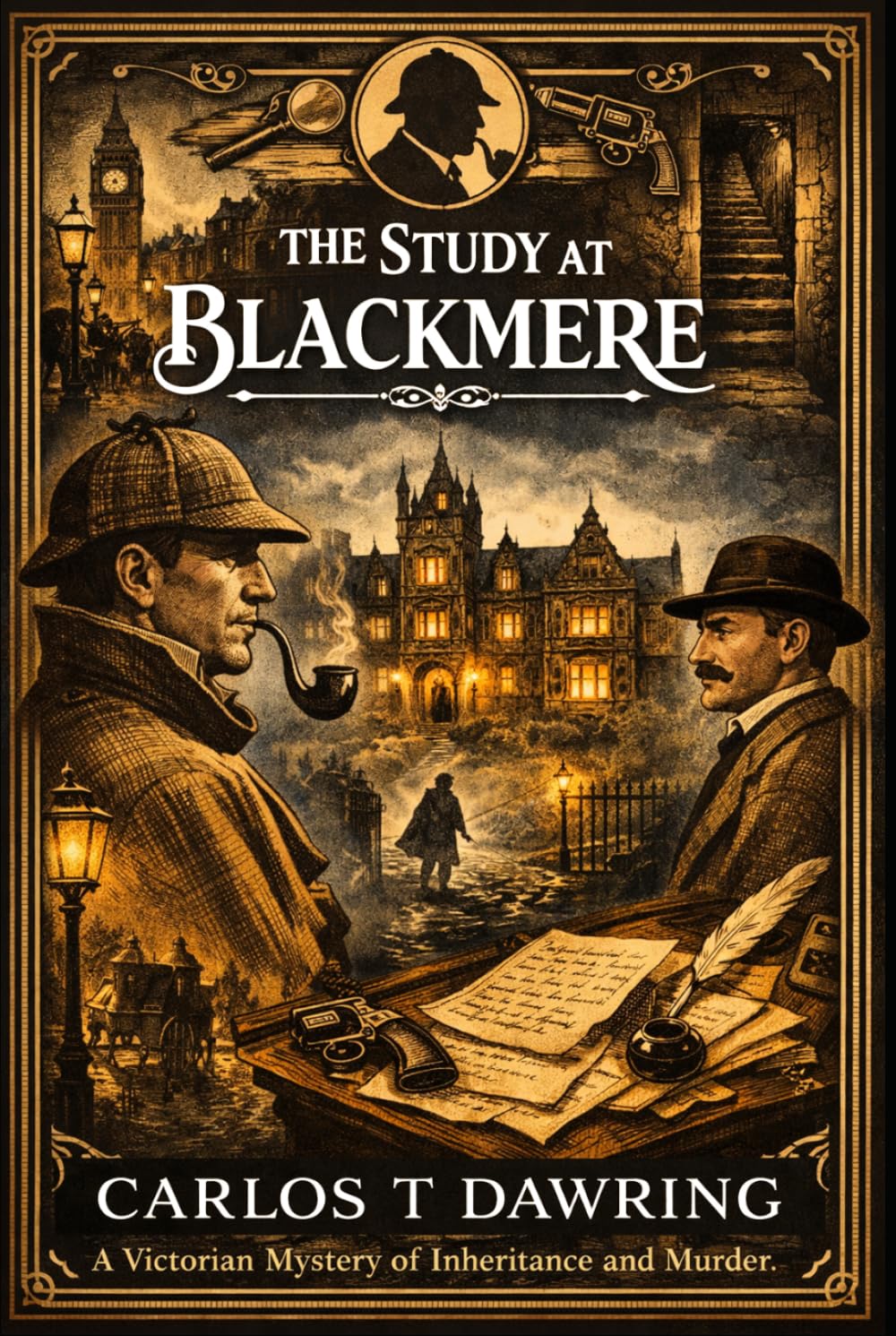 The Study at Blackmere: A Victorian mystery of inheritance, murder, silence, and buried names (The Carlos T Dawring Victorian Murder Mysteries)