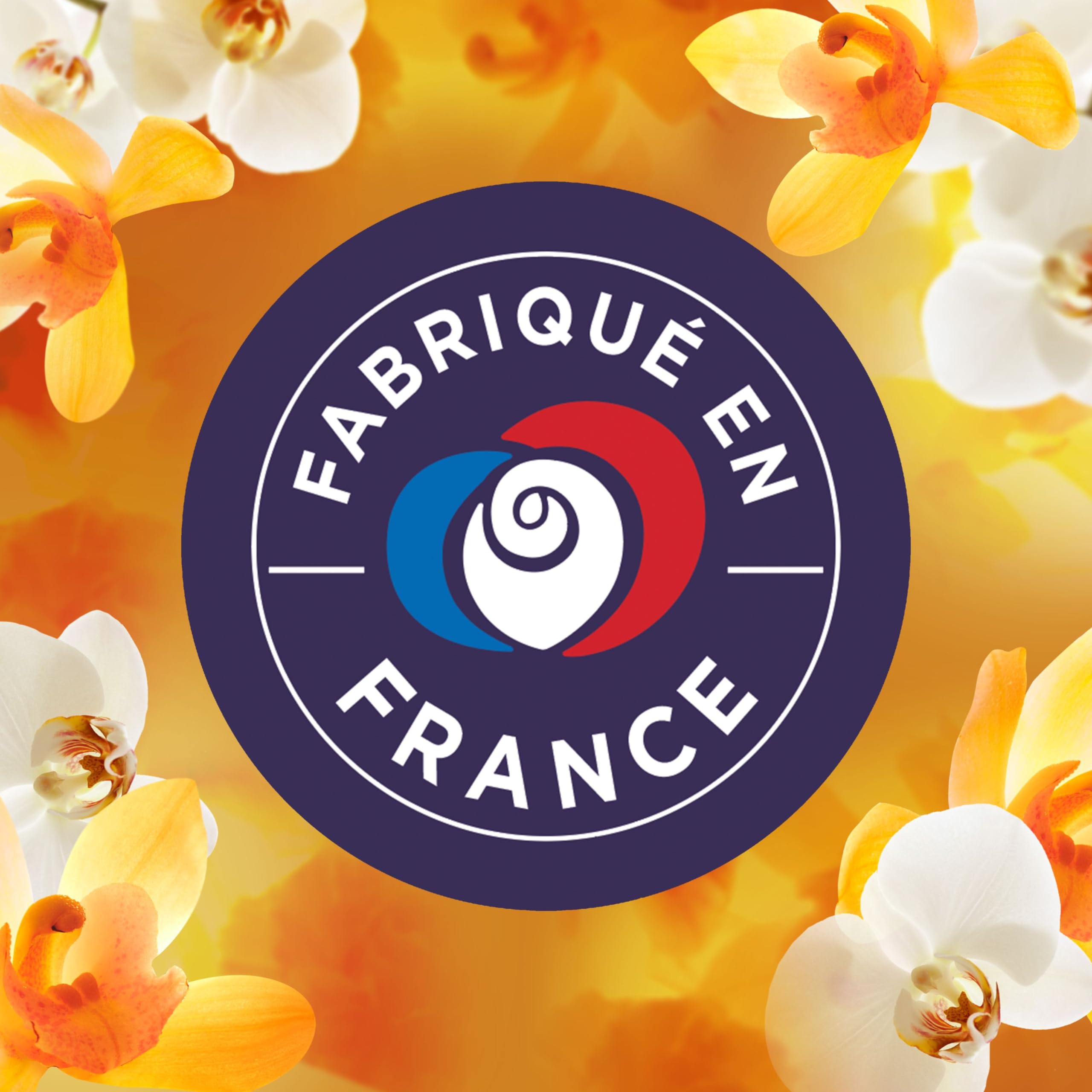 Lenor Adoucissant 440 Lavages (55x8), Parfum Ambre et Orchidée, 24H De Fraîcheur Relaxante, Avec Une Touche D’Huiles Essentielles, Testé Dermatologiquement, Fabriqué En France