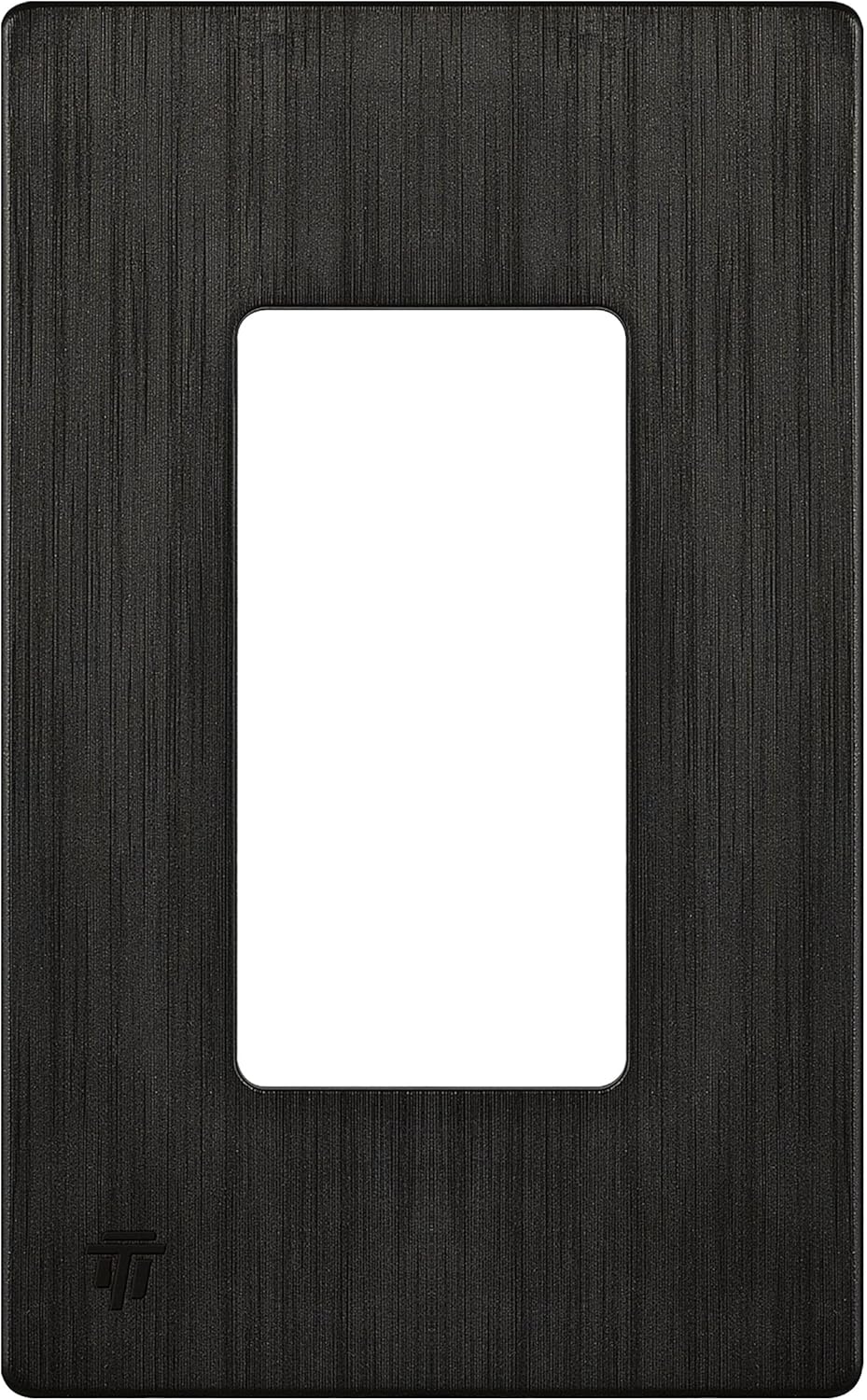 Brushed Dark Bronze Screwless Decorator Wall Plate