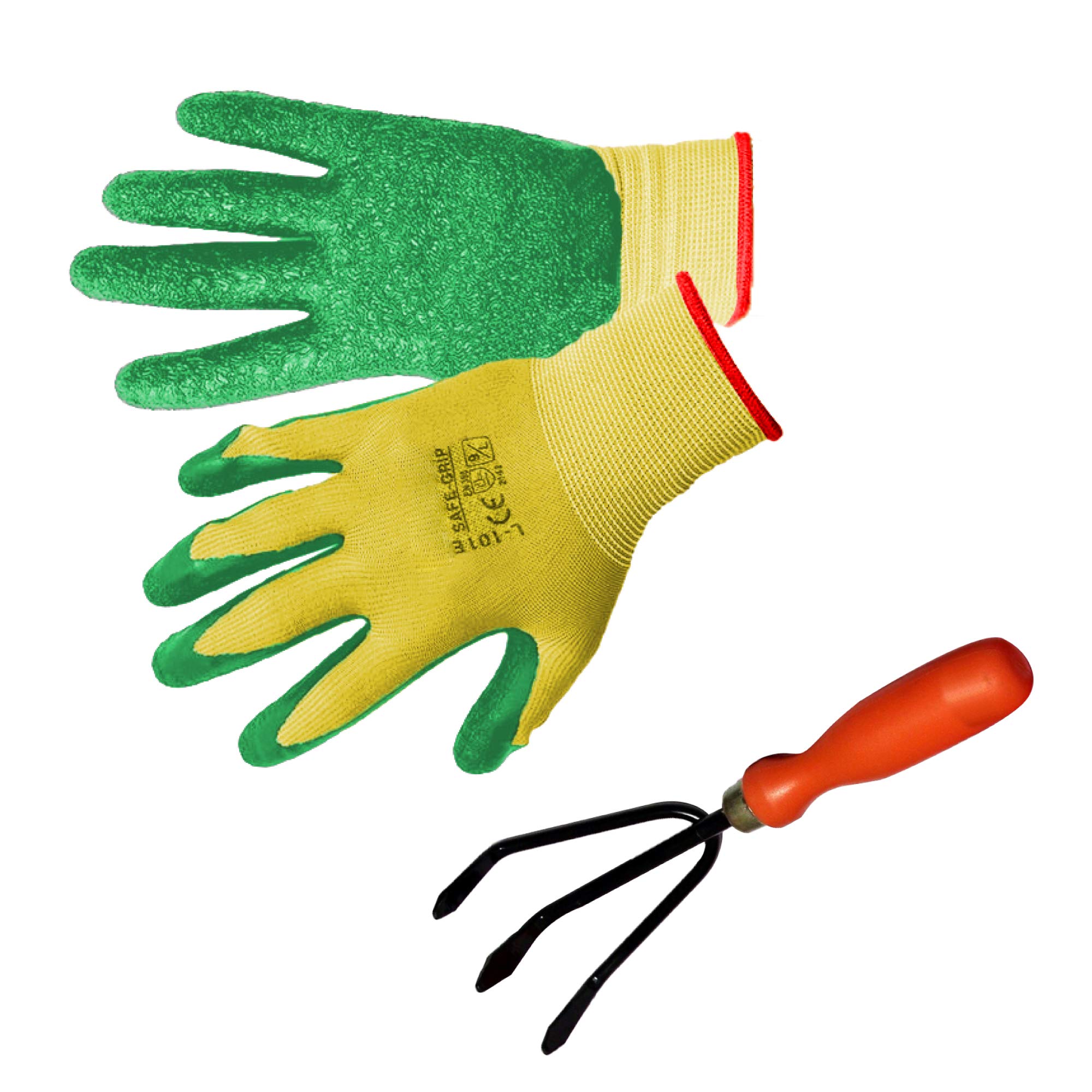 TrustBasket Gardening Gloves and Hand Garden Cultivator, Gardening Reusable Cotton Hand Gloves for Gardening | Heavy Duty Multipurpose Garden Tool for Garden Digging & Planting (B01N4E68UJ) Amazon Price History, Amazon Price Tracker