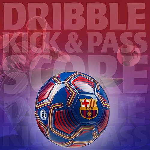 Miniatura 3 de FC Barcelona Fútbol - Balón de Fútbol para Adultos Adolescentes Niños Entrenamiento Fútbol Talla 3, 4 o 5 - Barcelona Merchandise
