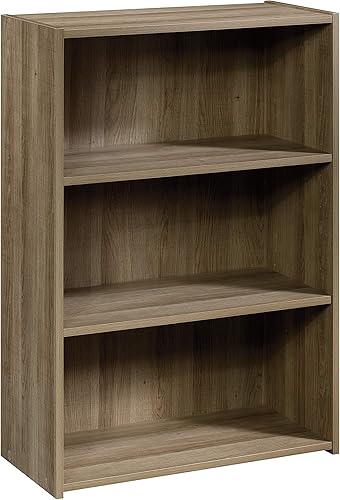 Miniatura 11 de Sauder Beginnings - Librero de 3 estantes, estantería con estantes de almacenamiento ajustables, en acabado de madera media Cinnamon Cherry,Brook