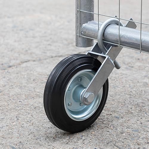 Rueda de puerta de 6 pulgadas para puerta batiente de metal con marcos de puerta de 1-58 pulgadas a 2 pulgadas, rueda de soporte de puerta