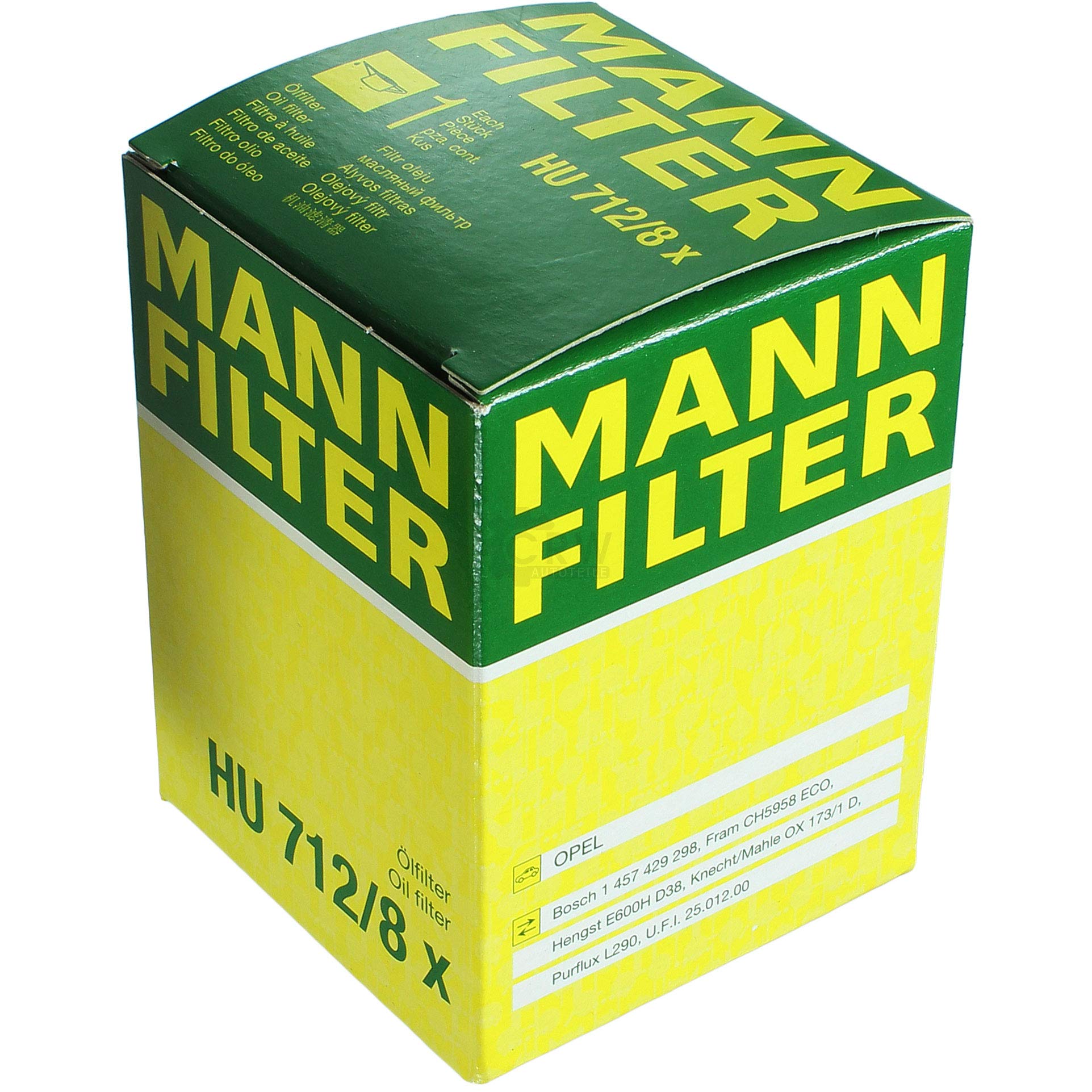 Paquete de inspección Kit de mantenimiento de filtros con filtro de aceite HU 712/8 x, filtro de aire C 2256, filtro de combustible WK 512, filtro de habitáculo CU 4251, tornillo de cierre