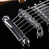 Vista 6 de Redid Semi-Hollow Body Electric Guitar RD-100 Jazz Guitar with F-Hole,Maple neck,humbucker Pickups (Black)