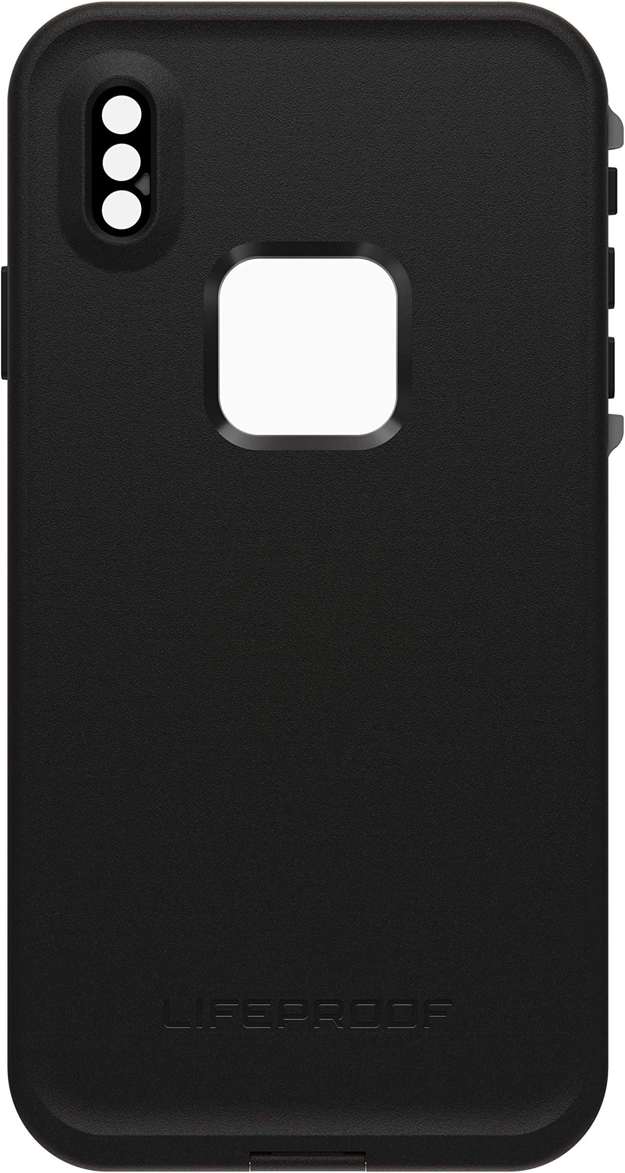LifeProof FRĒ SERIES Waterproof Case for iPhone Xs Max - Retail Packaging - ASPHALT (BLACK/DARK GREY)