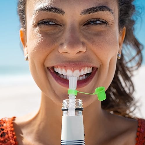 Miniatura 6 de 10 tapas de color mixto para pajitas de 3/8 pulgadas de diámetro, cubierta de pajita, tapas de pajilla, color mixto