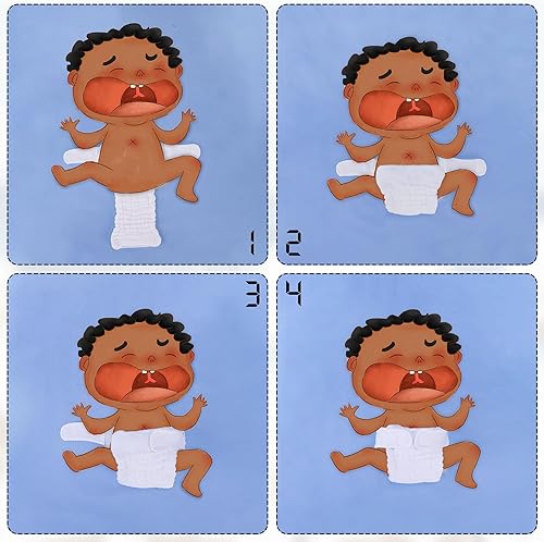 Miniatura 5 de Paquete de 6 pantalones de algodón para bebés niñas y niños, pañales de algodón ajustables de 13 capas para bebés de 0 a 3 meses estilo