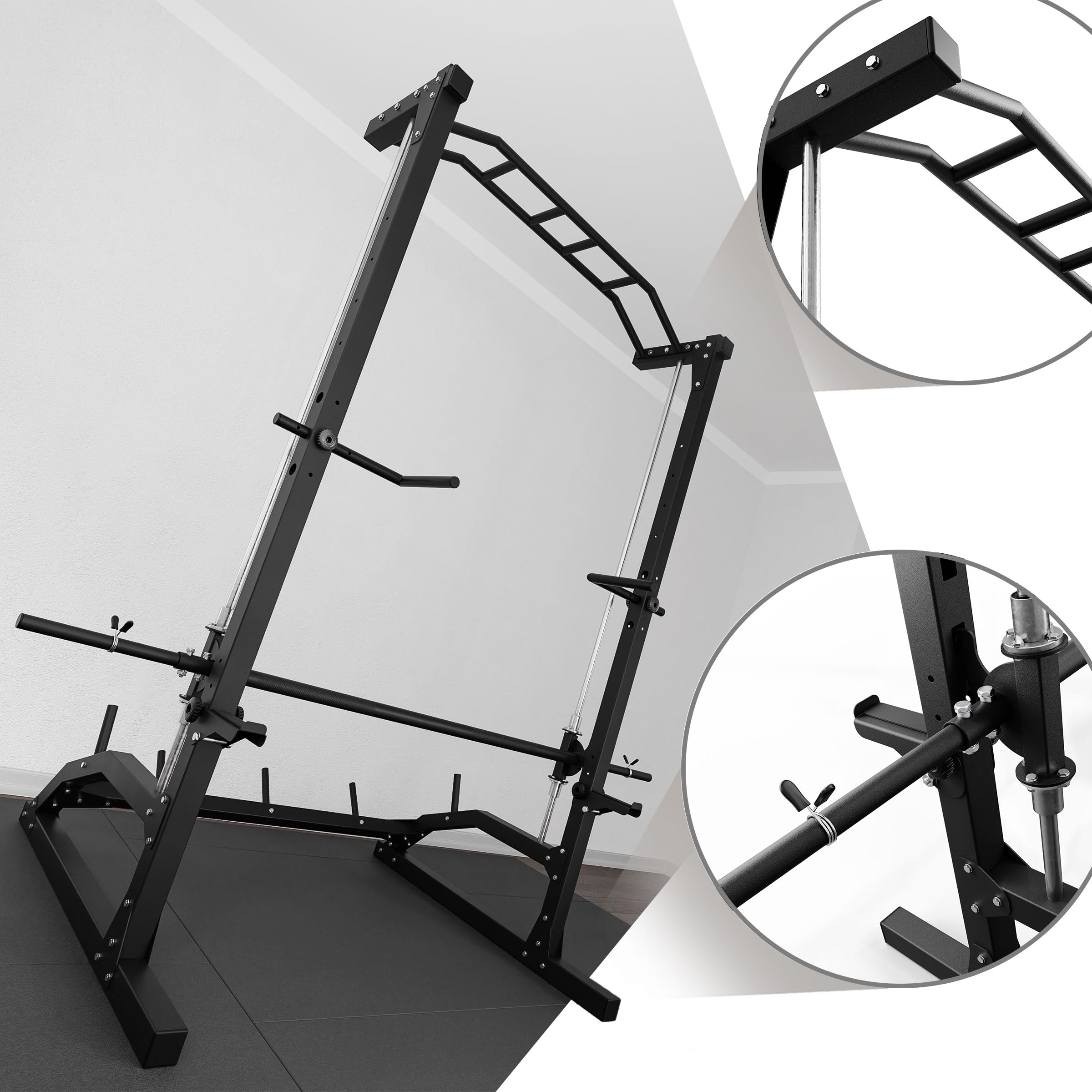 K-Sport: Smith Machine - Multiprensa I Dispositivo de Entrenamiento de Primera Clase para casa I guía de Movimiento de la Barra de Pesas - ejecución efectiva y Correcta ejecución