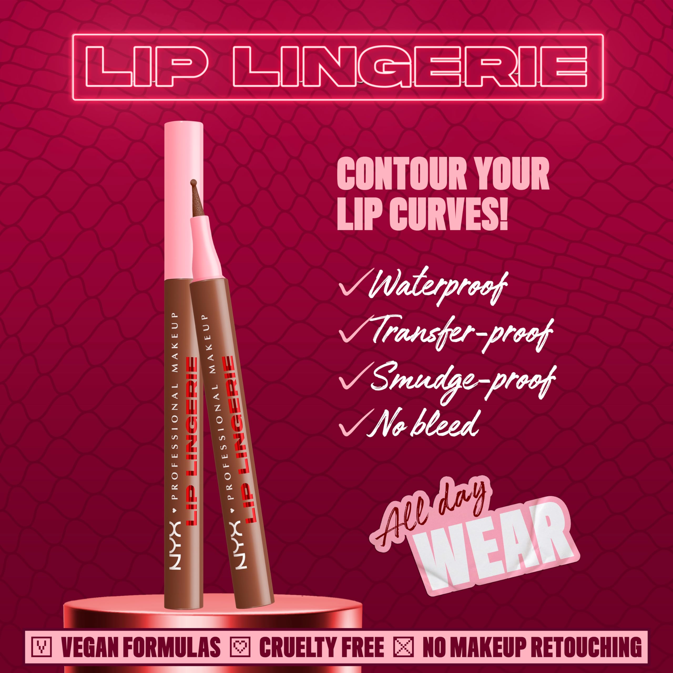 NYX Professional Makeup Lip Lingerie Lip Liner Stain Seamless All Day Stain Waterproof Up to no good