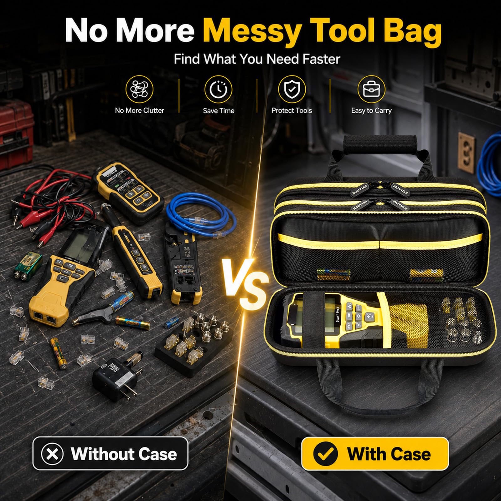 Bolsa de herramientas para kit de comprobador de cables Klein Tools VDV501