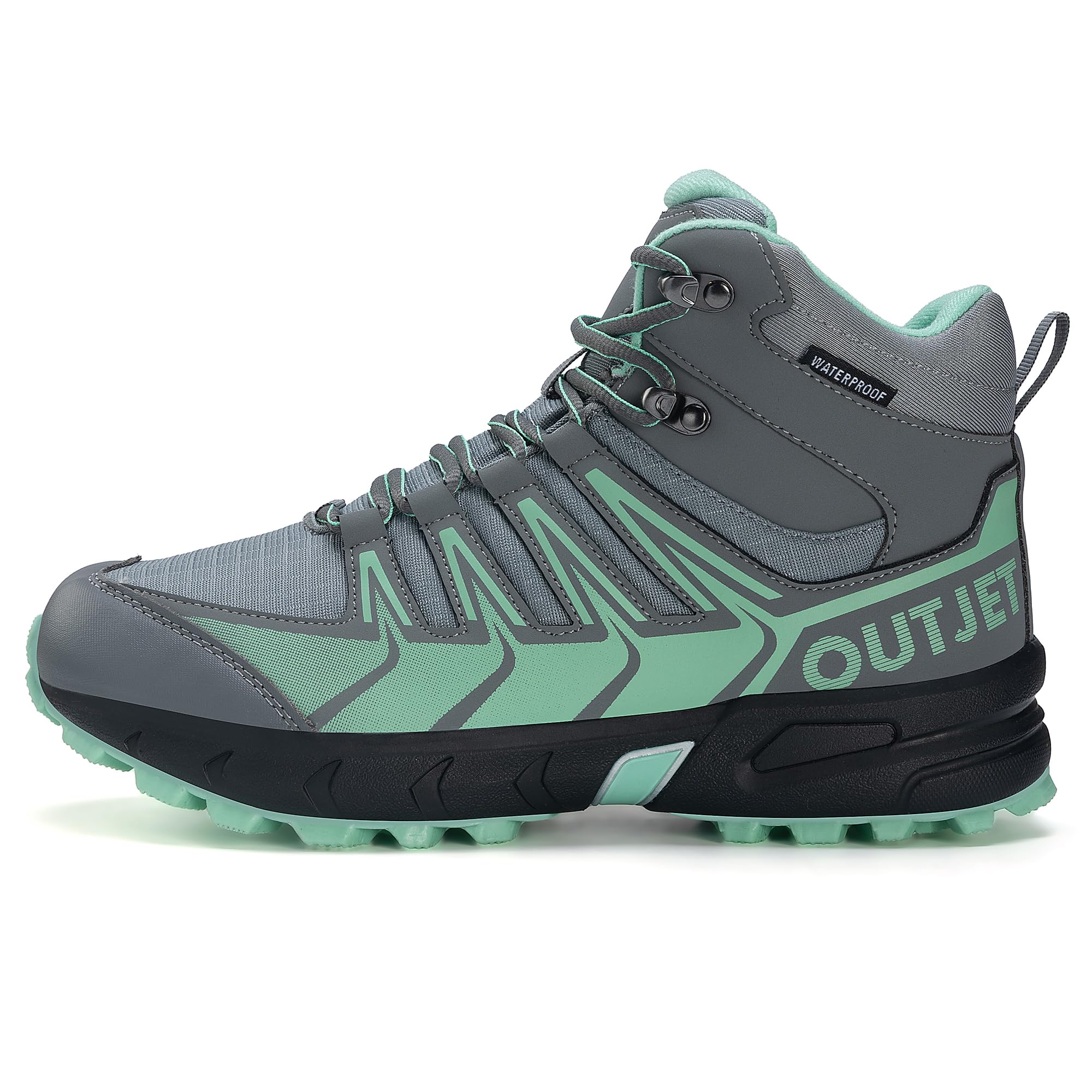 wasserdichte Wanderschuhe Damen Hoch – Leichte Outdoor Trekkingschuhe mit Dämpfung