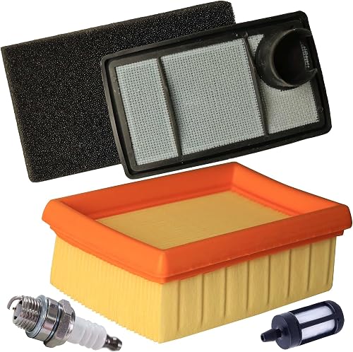 Air Filter Fuel Filter Spark Plug for Stihl TS400 TS 400 Concrete Cut-Off Saws MBR350 BR 430 BR450 SR430 SR450 BR450C-EF Blowers 4223 140 1800, 4223 141 0300, 4223 141 0600